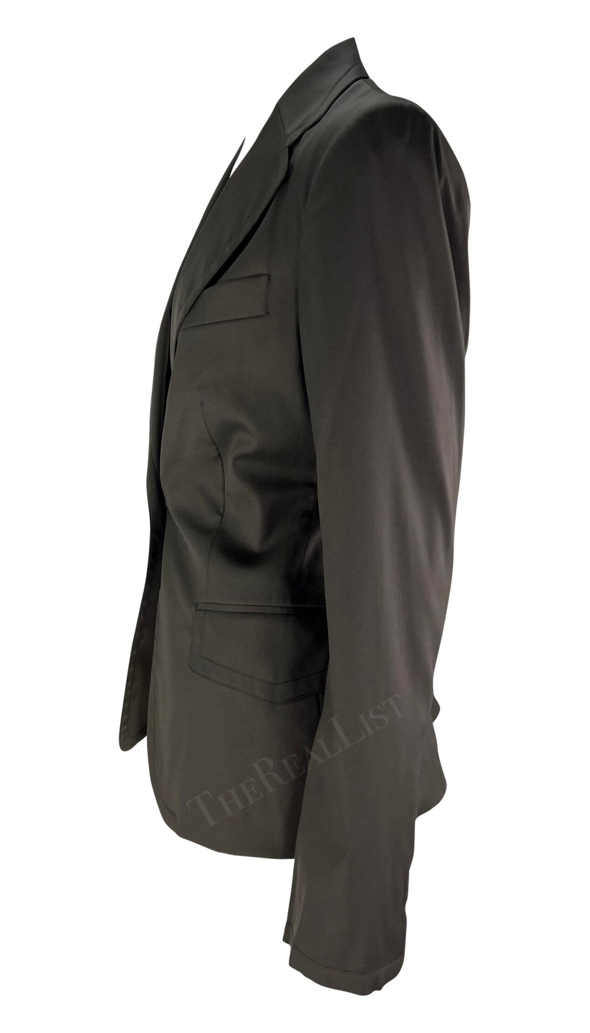 F/W 2003 Gucci by Tom Ford Dark Green Blazer - RealList