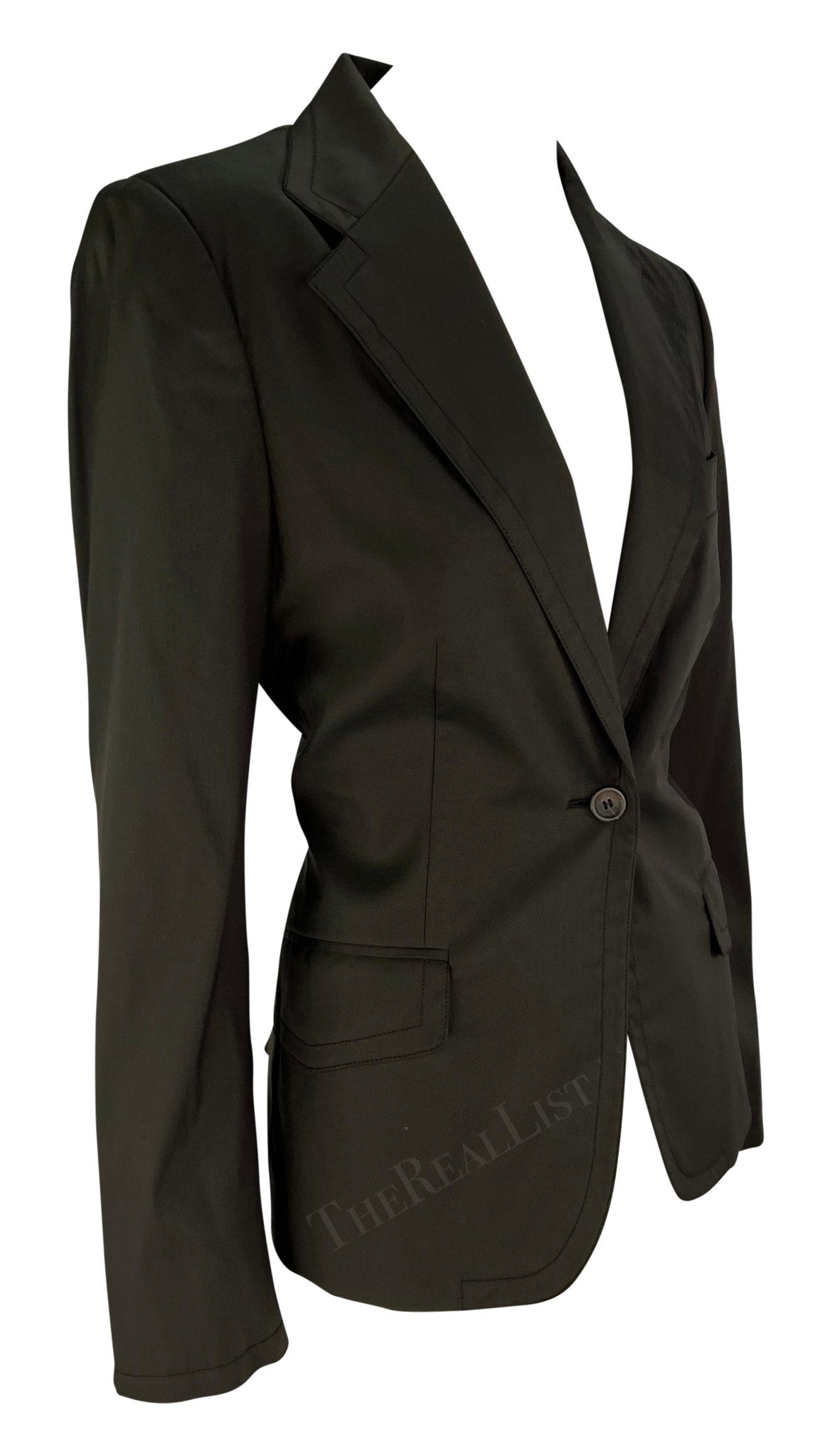 F/W 2003 Gucci by Tom Ford Dark Green Blazer - RealList