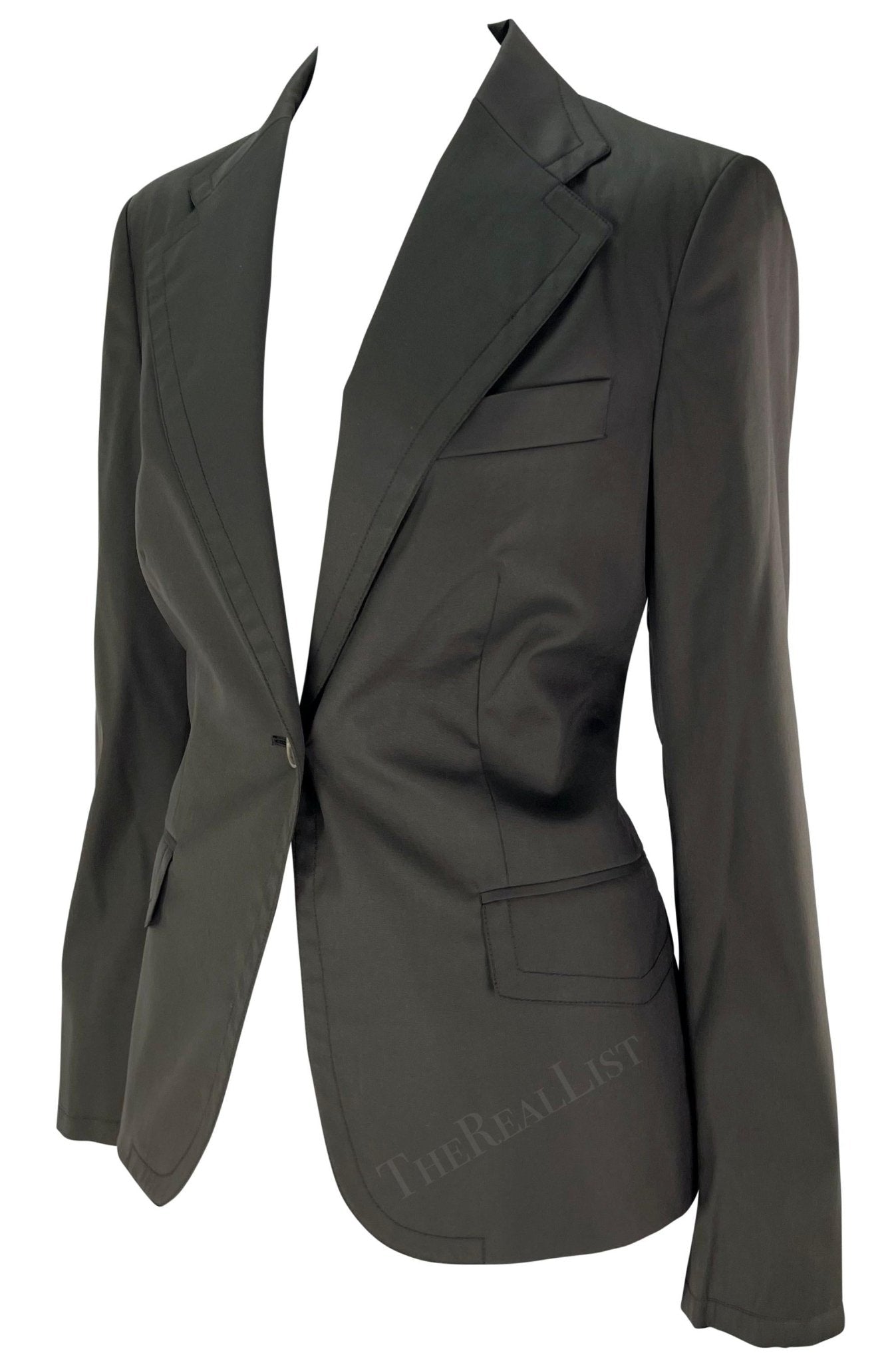 F/W 2003 Gucci by Tom Ford Dark Green Blazer - RealList