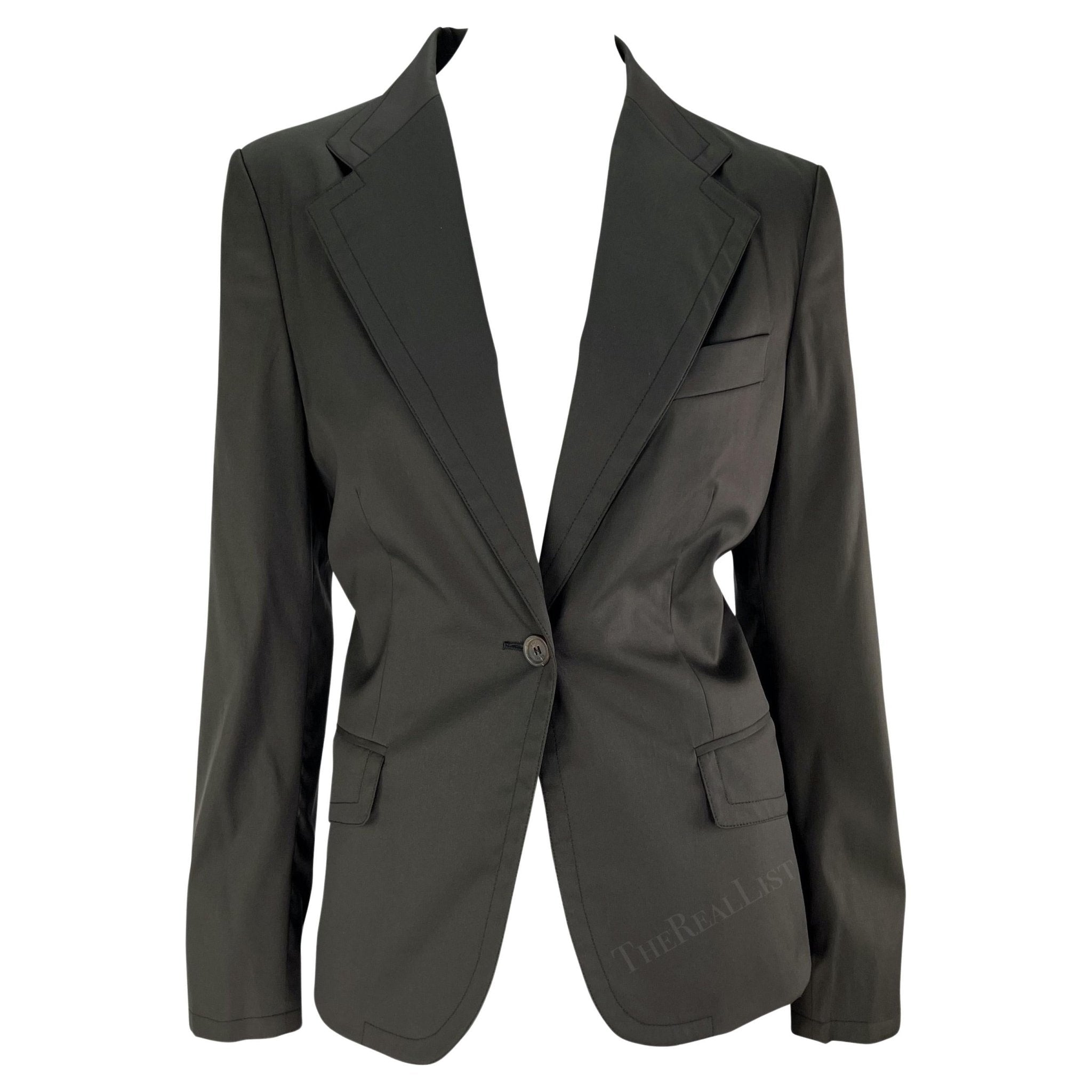 F/W 2003 Gucci by Tom Ford Dark Green Blazer - RealList