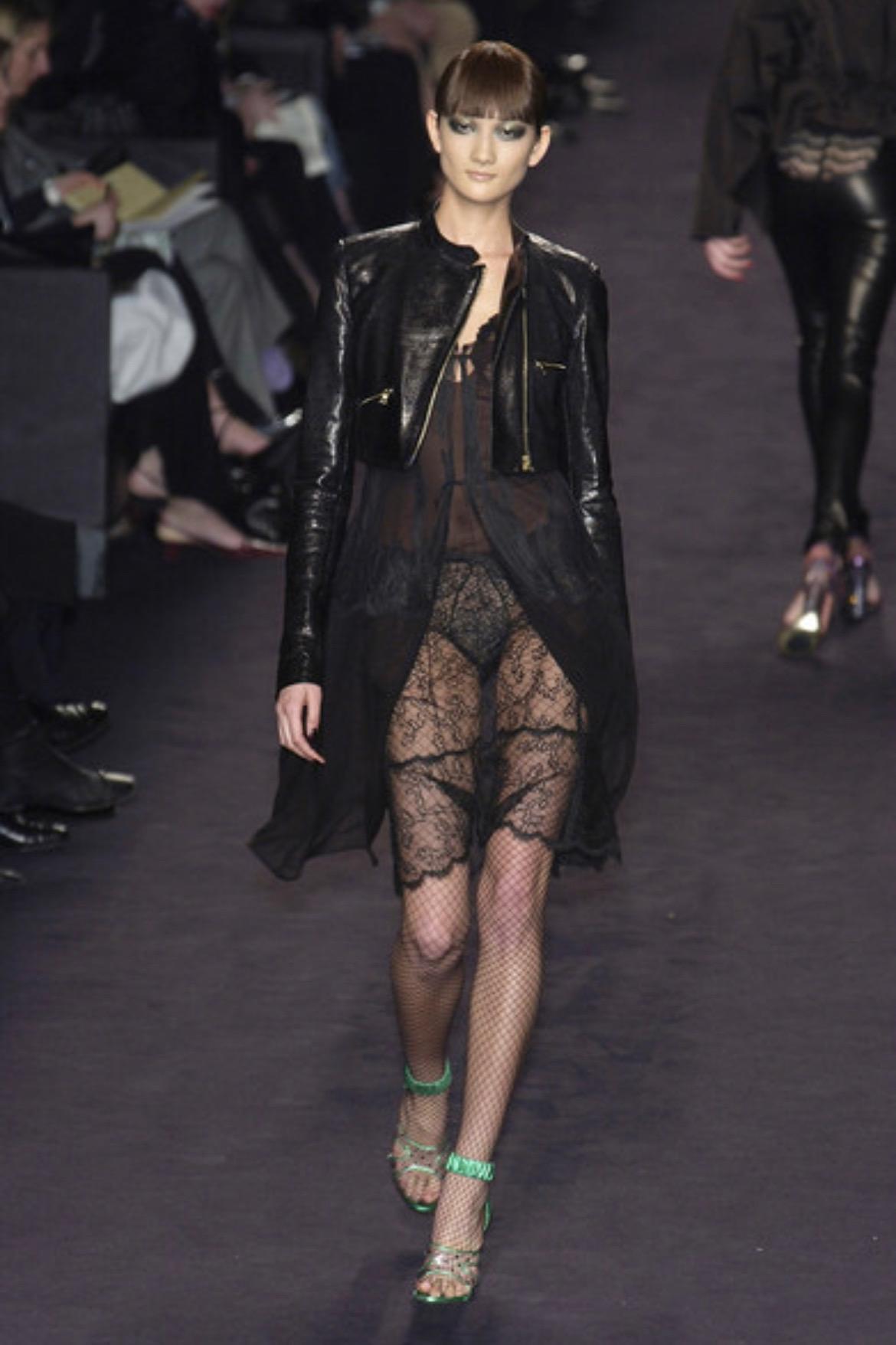 F/W 2003 Yves Saint Laurent by Tom Ford Green Rhinestone Lucite Pumps Size 38 - RealList