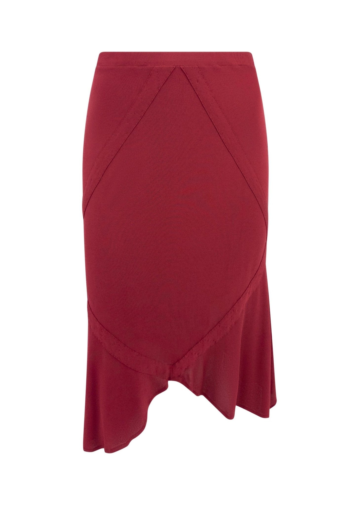 F/W 2003 Yves Saint Laurent by Tom Ford Red Sheer Stretch Tank Midi Skirt Set - RealList