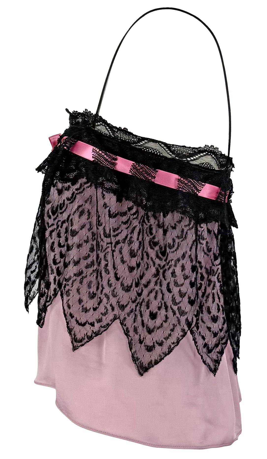 F/W 2003 Yves Saint Laurent by Tom Ford Runway Babydoll Sheer Chiffon Pink Tank Top - RealList