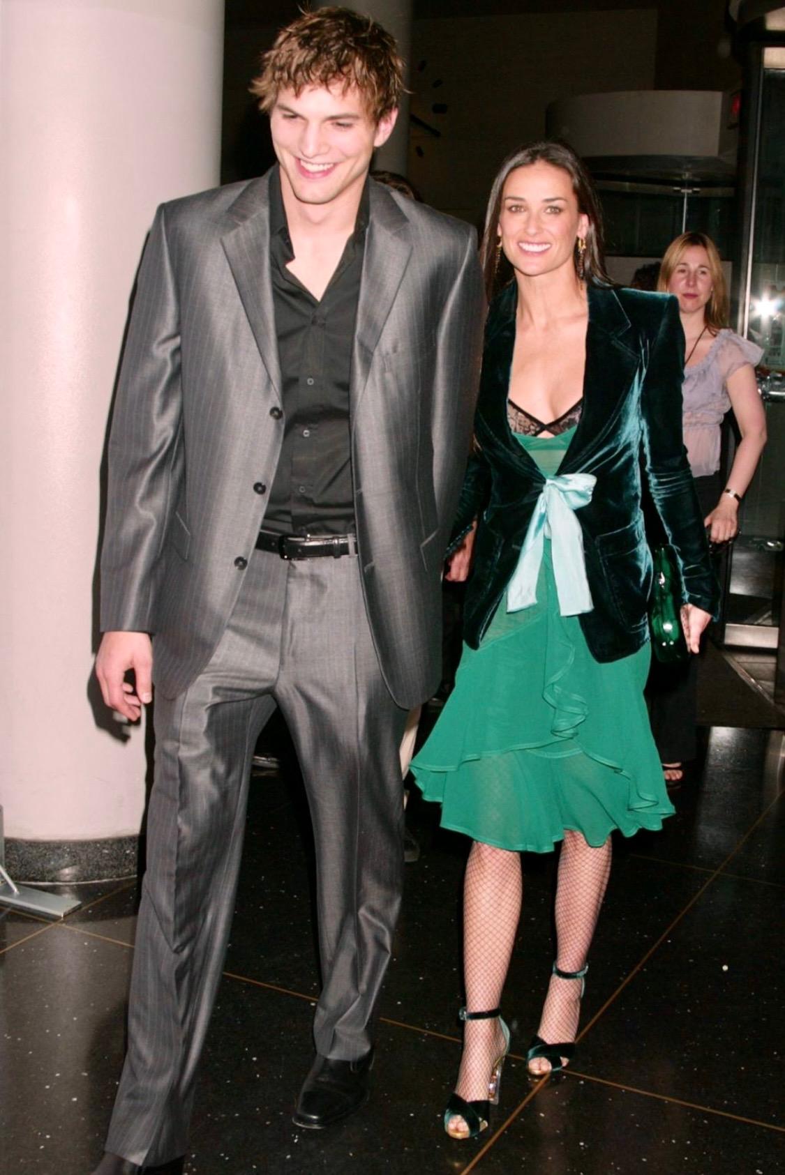 F/W 2003 Yves Saint Laurent by Tom Ford Runway Green Velvet Ribbon Skirt Suit - RealList