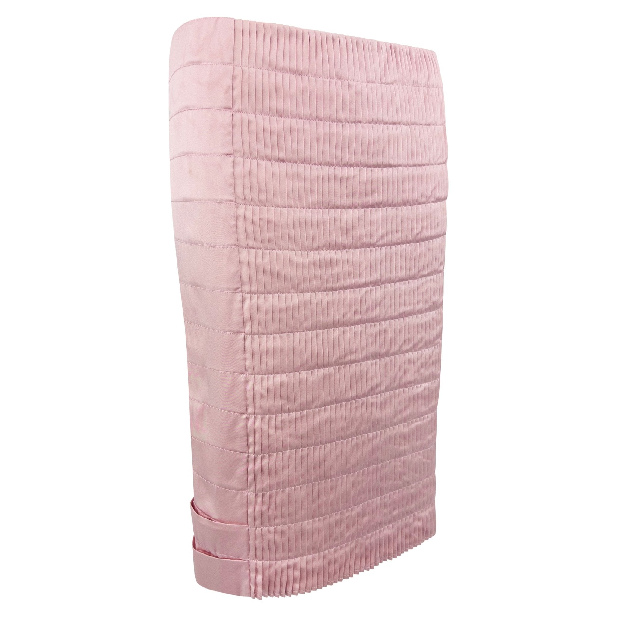 F/W 2004 Gucci by Tom Ford Baby Pink Satin Pleated Pencil Skirt - RealList