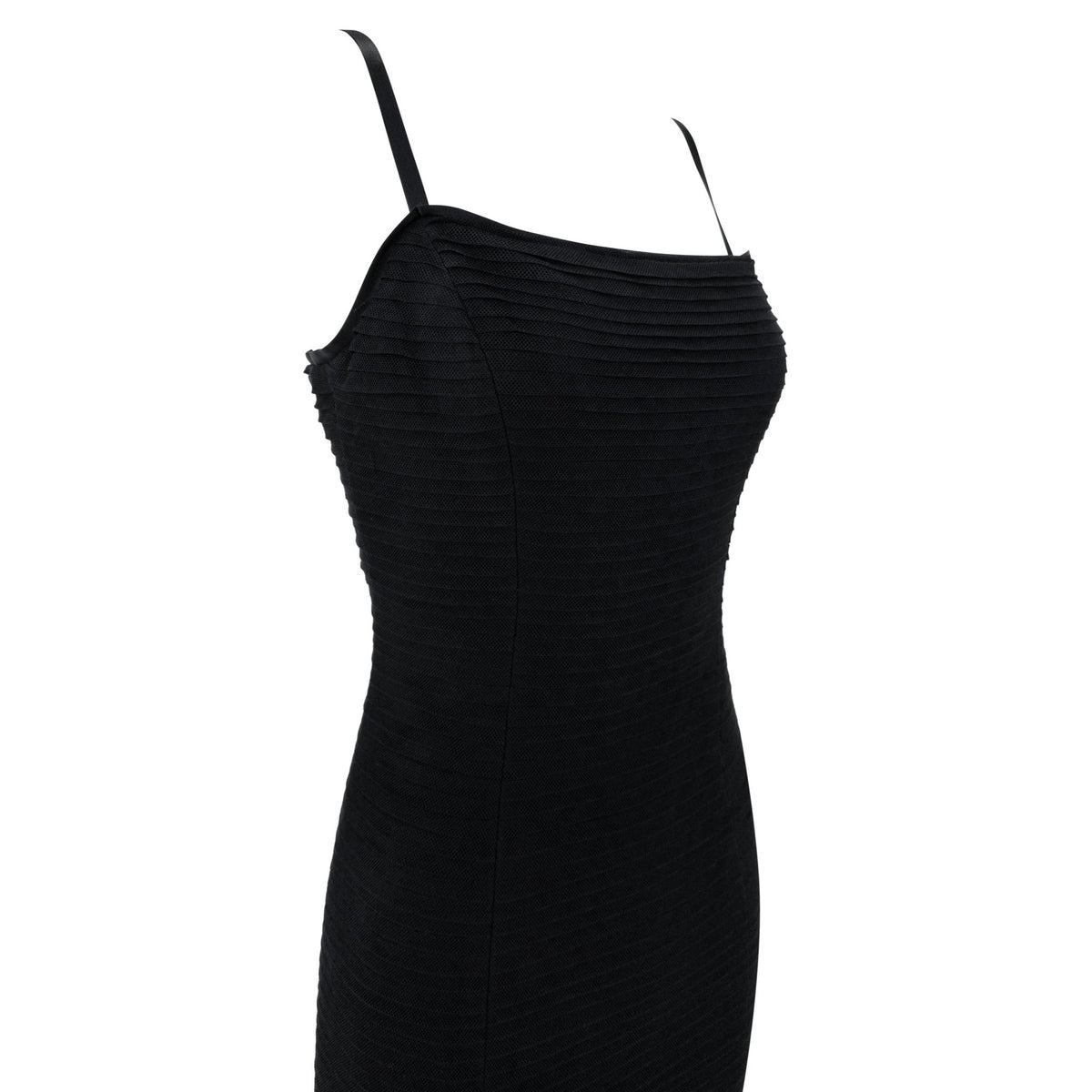 F/W 2005 Ralph Lauren Runway 'Ava' Pleated Black Tulle Trumpet Flared Gown - RealList