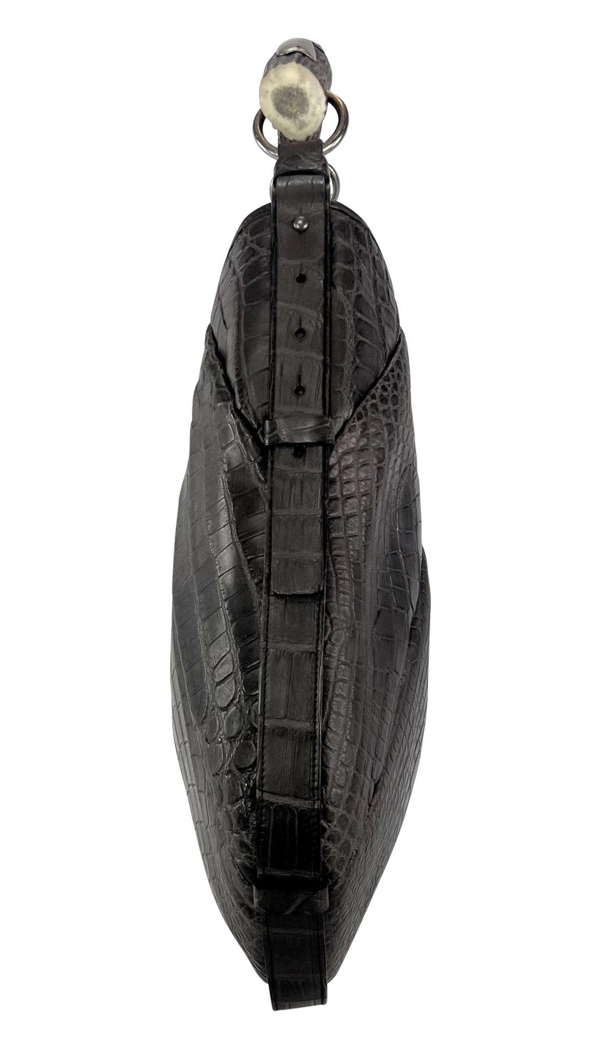 F/W 2005 Yves Saint Laurent XL Genuine Alligator Mombasa Shoulder Bag - RealList