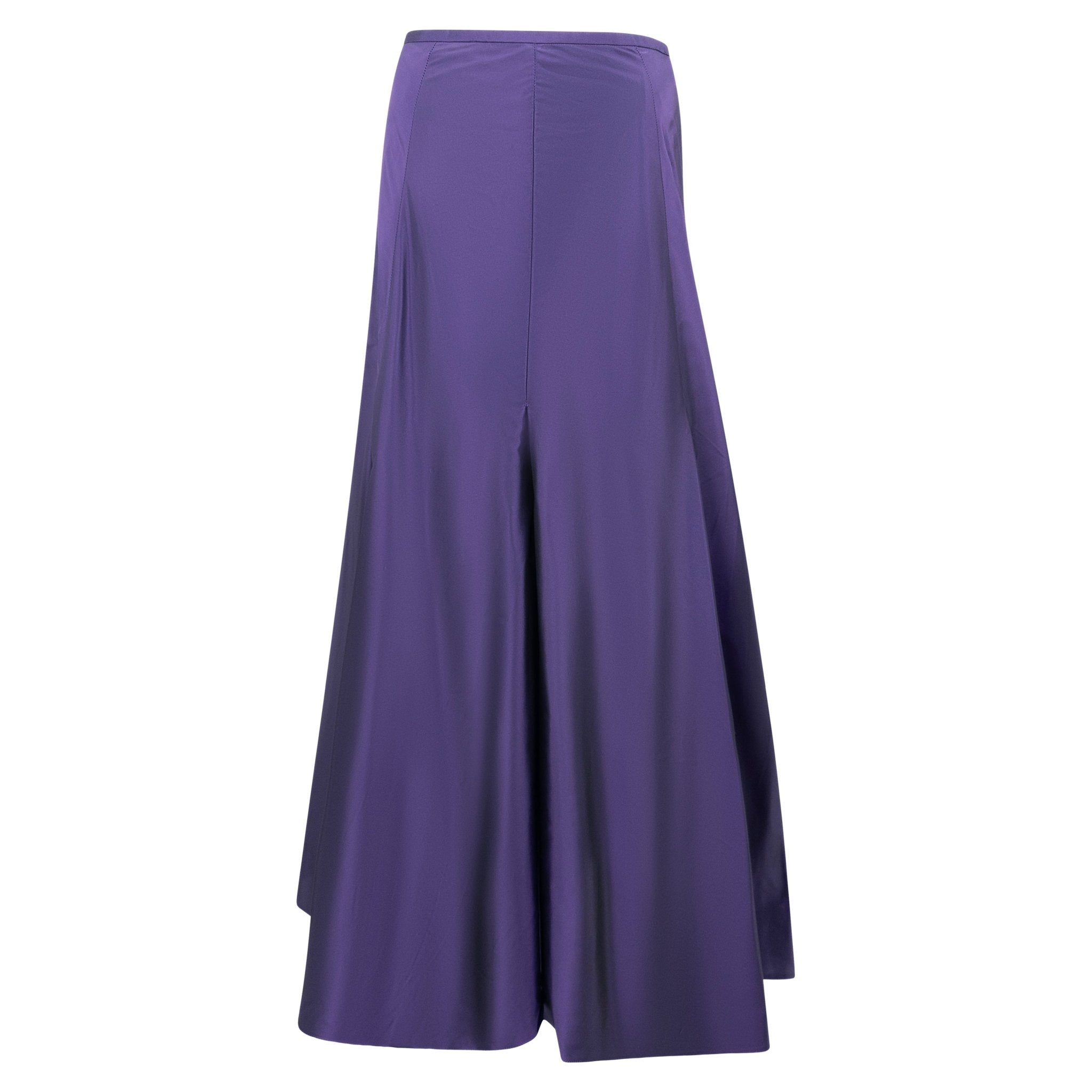 F/W 2006 Ralph Lauren Runway 'Gemma' Royal Purple Taffeta Flared Maxi Skirt - RealList