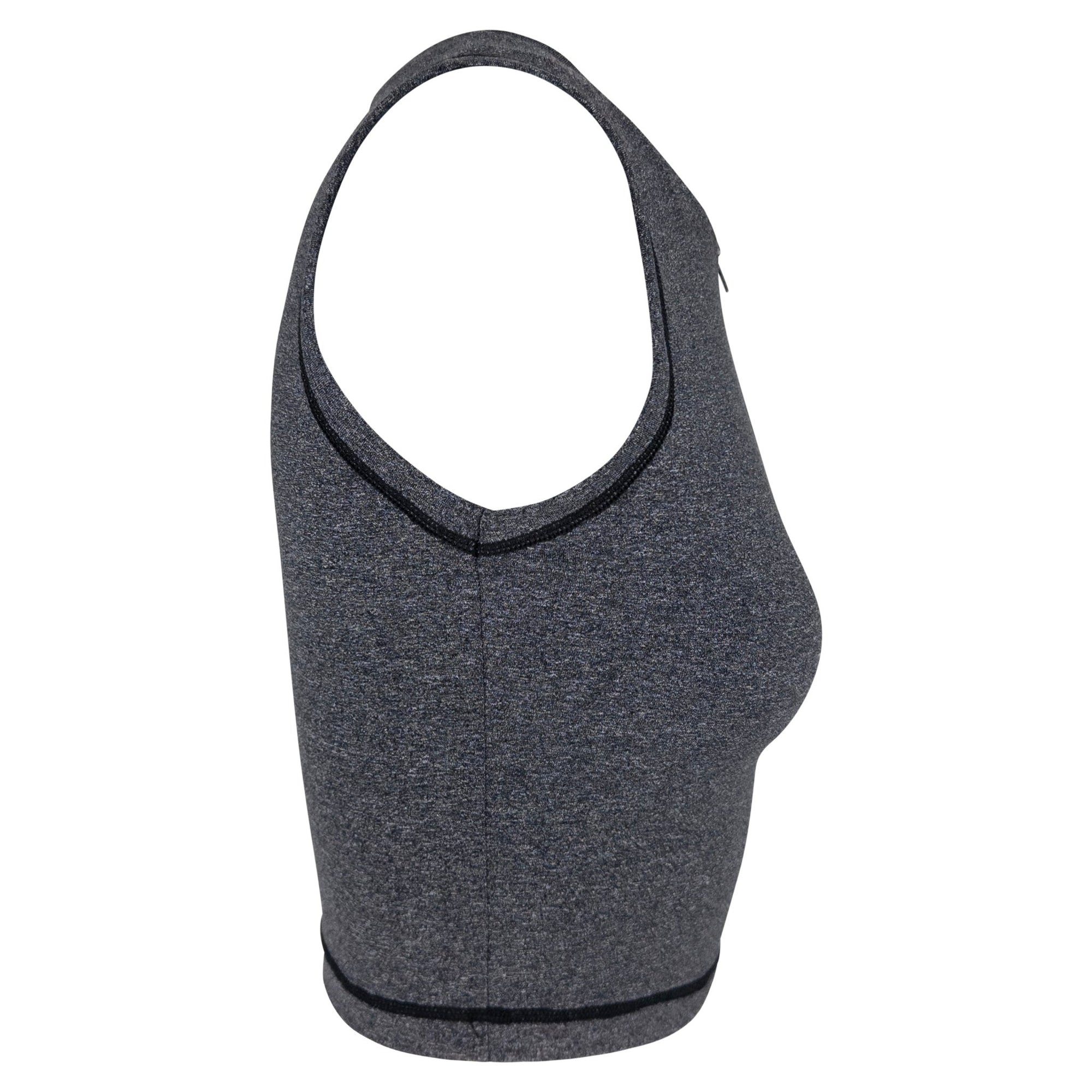 Late 1990s Dolce & Gabbana Athletic Heather Grey Stretch Crop Top - RealList