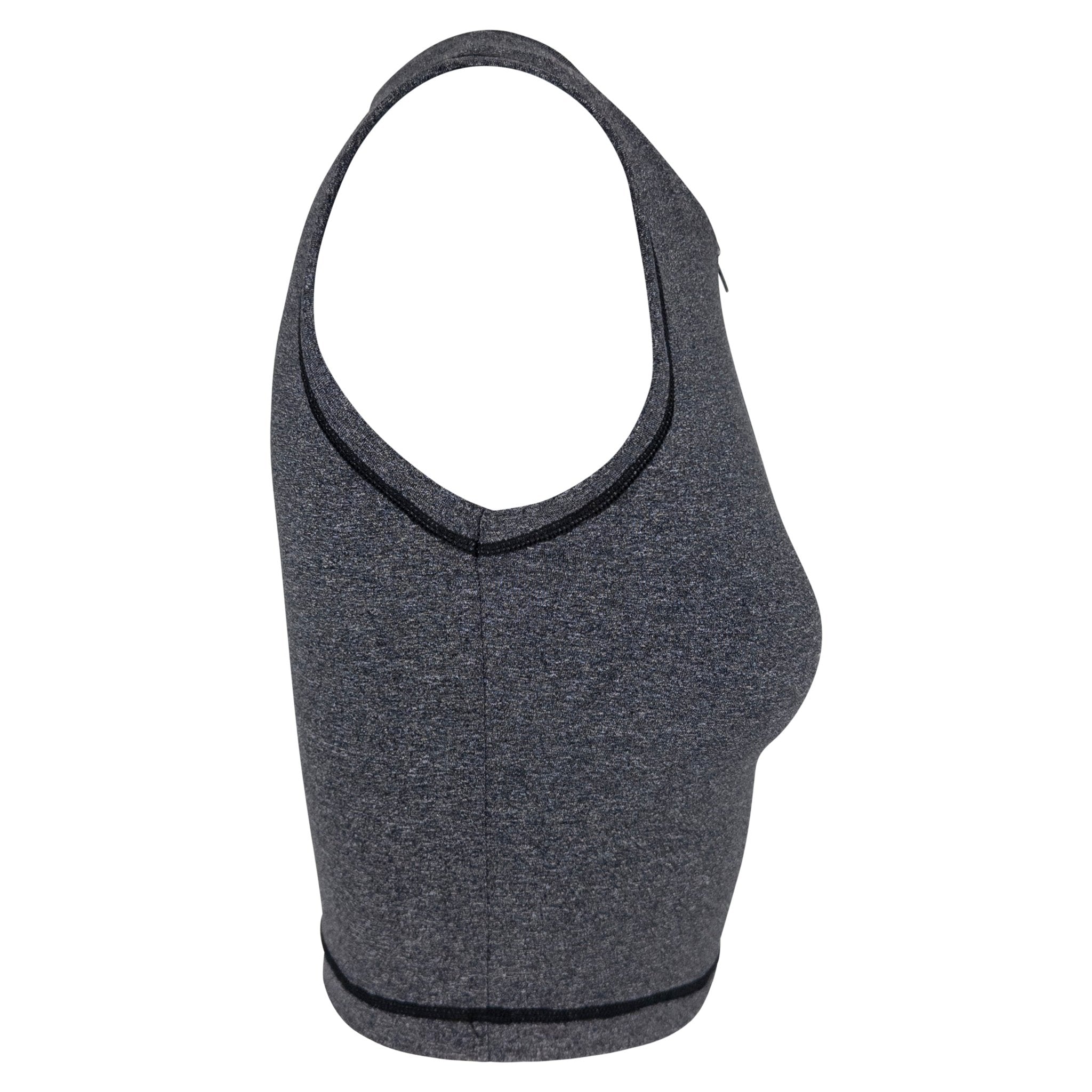 Late 1990s Dolce & Gabbana Athletic Heather Grey Stretch Crop Top - RealList