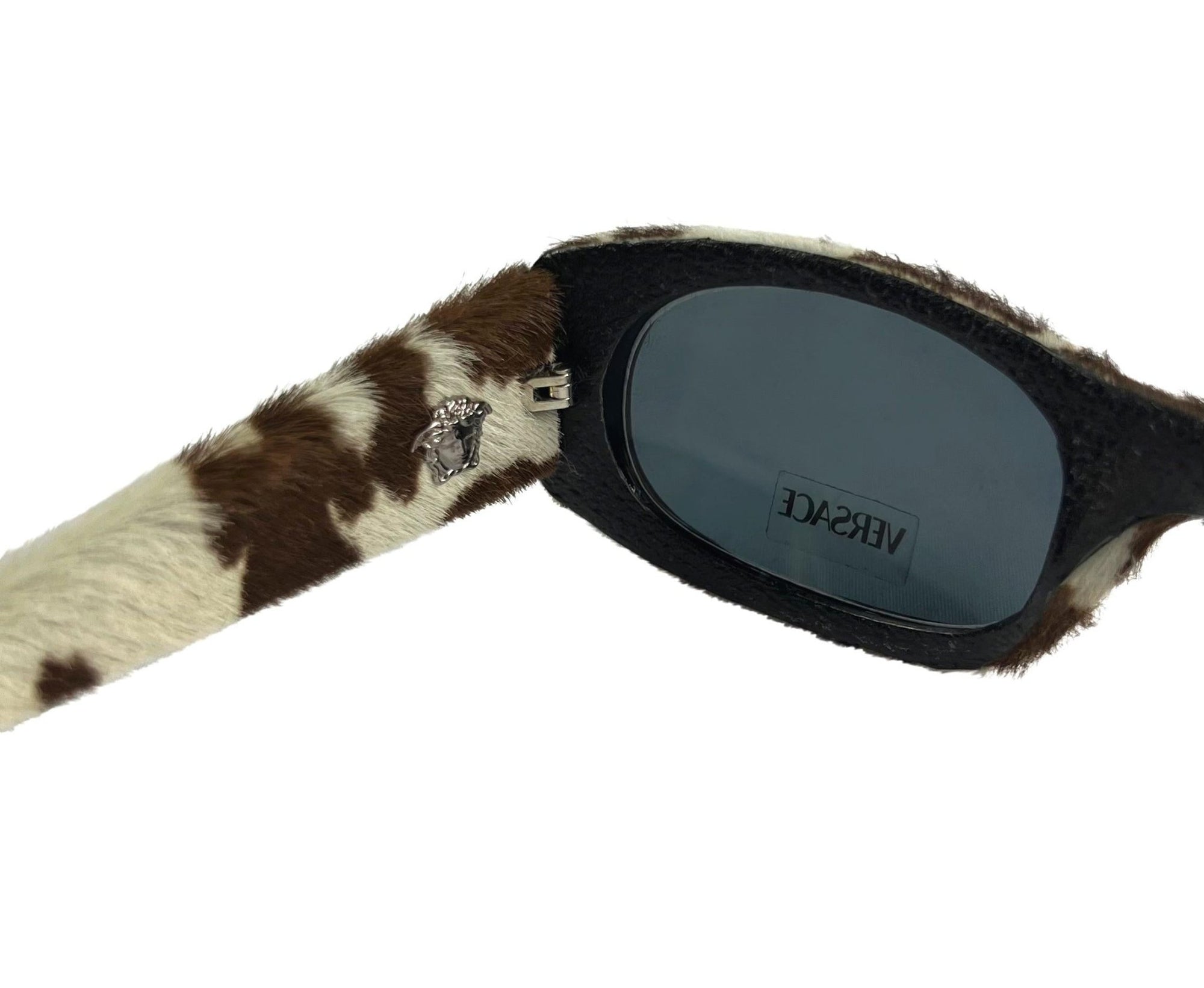 NEW S/S 1999 Gianni Versace by Donatella Pony Hair Appliqué Sunglasses - RealList