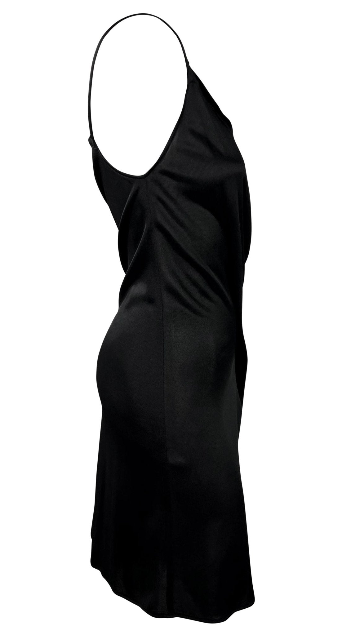 NWT 1990s Ann Demeulemeester Black Viscose Asymmetric Wrap - Style Dress - RealList