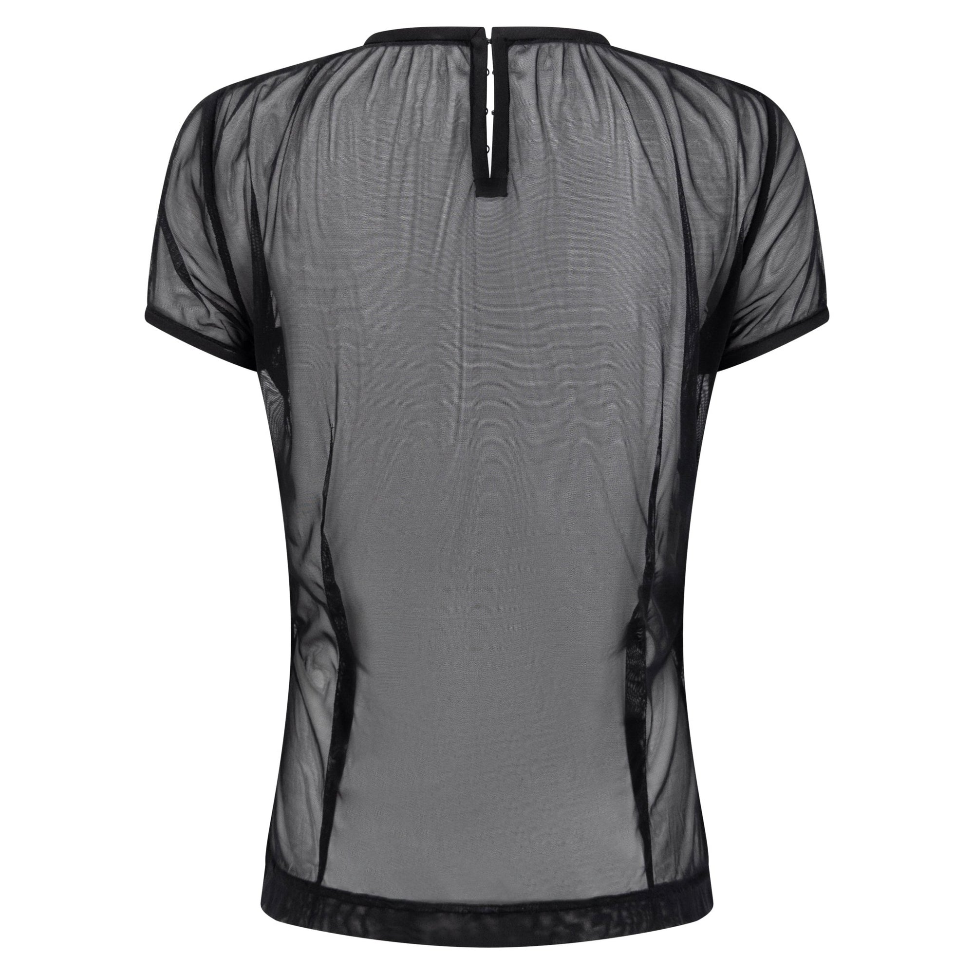 NWT 1990s Dolce & Gabbana Sheer Black Mesh T-Shirt Top - RealList