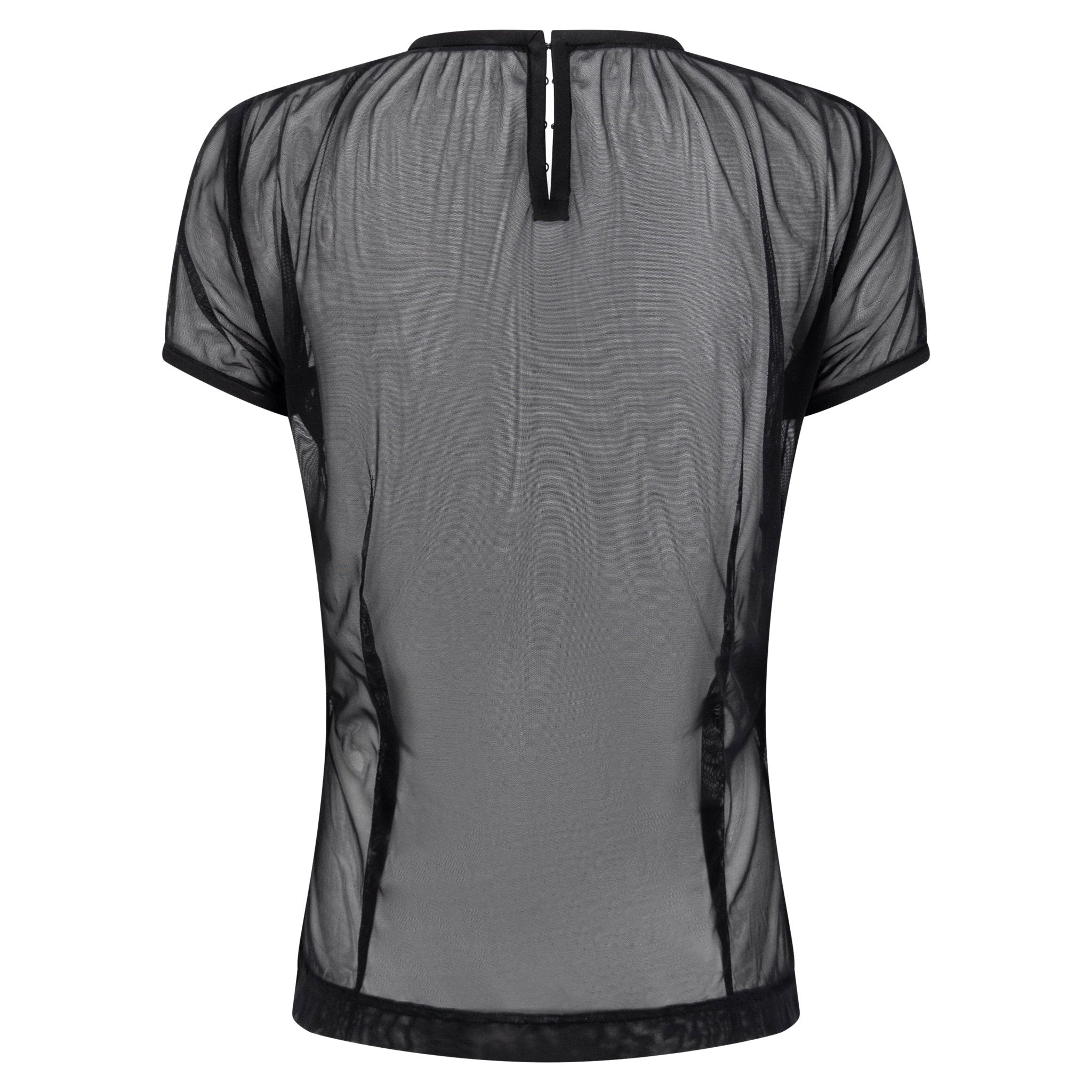 NWT 1990s Dolce & Gabbana Sheer Black Mesh T-Shirt Top - RealList