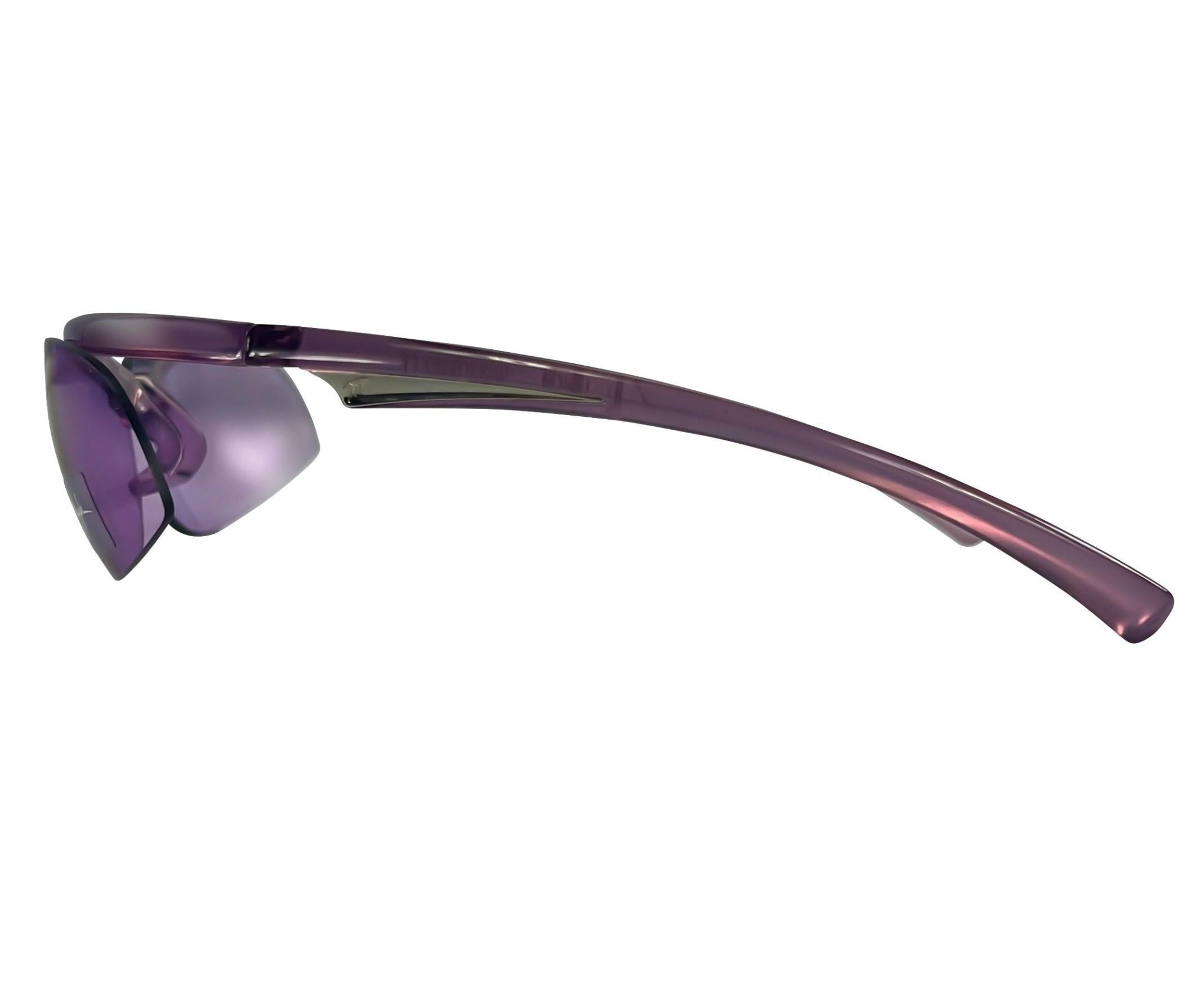 NWT 2000s Thierry Mugler Transparent Purple Metallic Sport Sunglasses - RealList