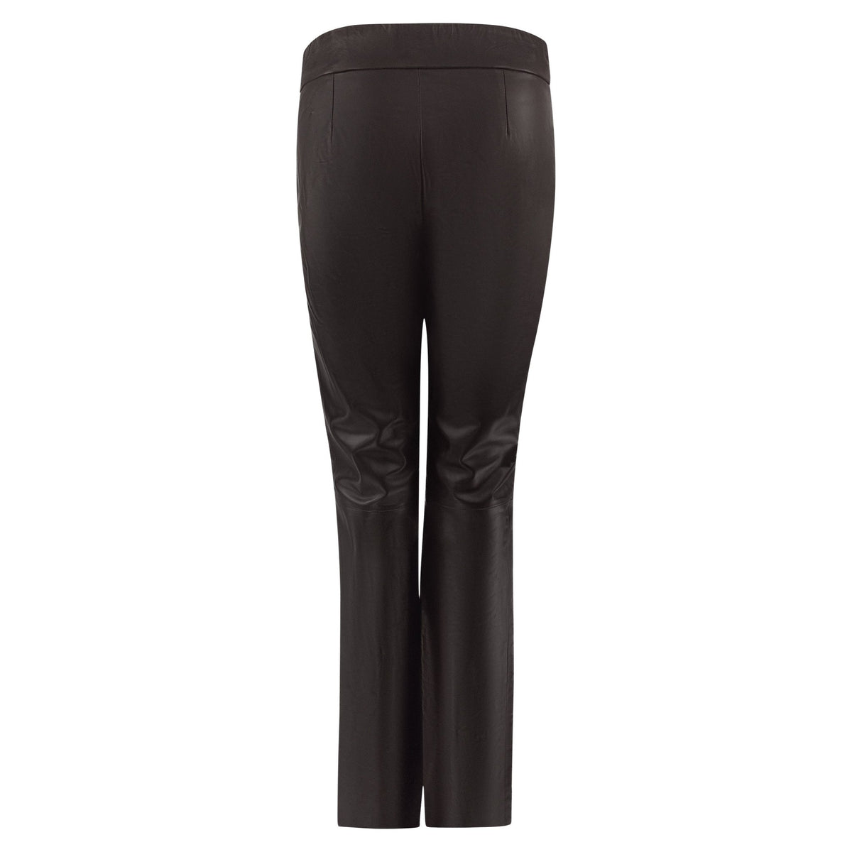 NWT 2002 Gucci by Tom Ford Coffee Brown Leather Flared Pants - RealList