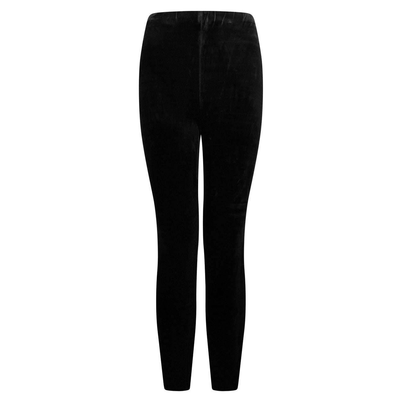 NWT Early 1990s Donna Karan Black Bodycon Velvet Legging Pants - RealList