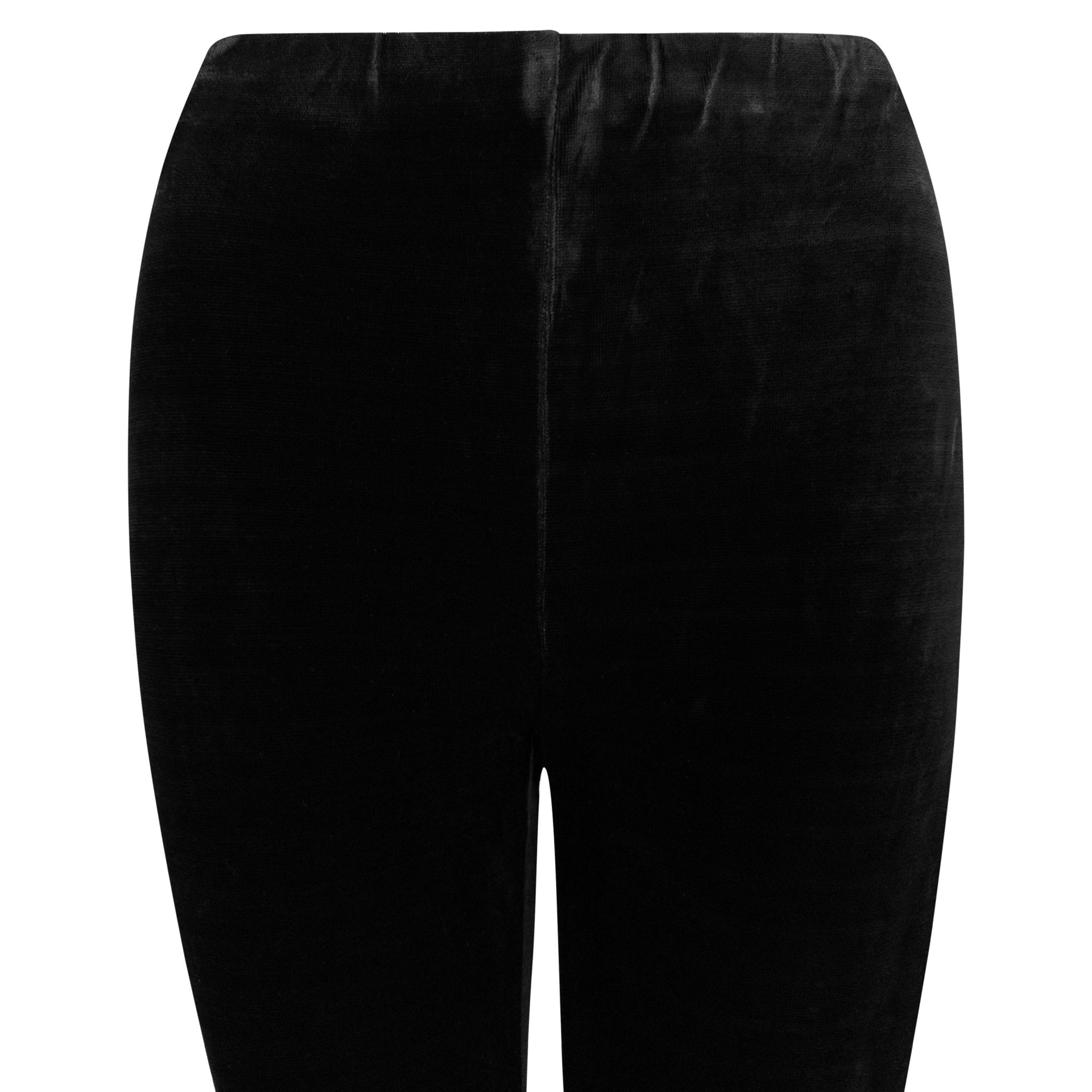 NWT Early 1990s Donna Karan Black Bodycon Velvet Legging Pants - RealList