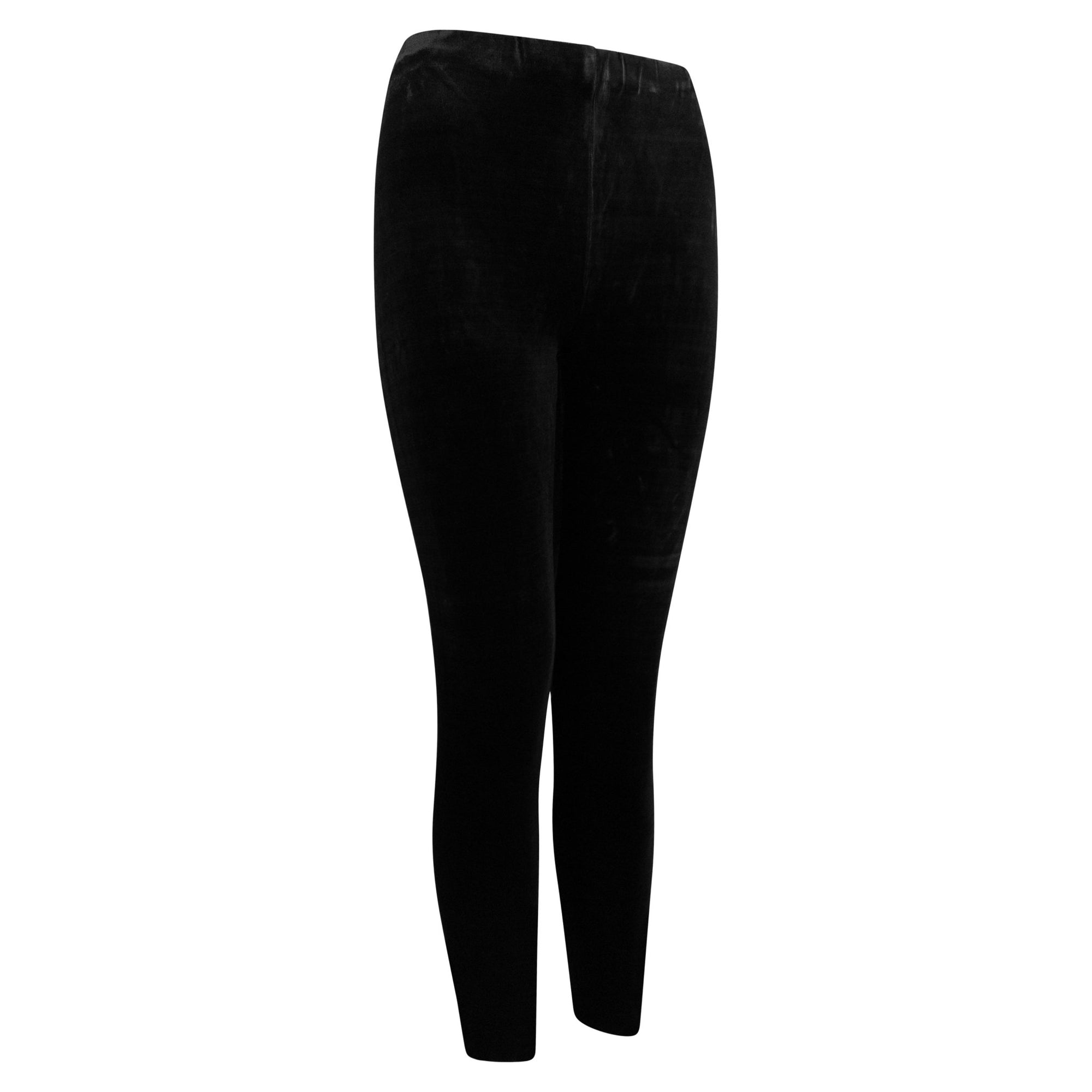 NWT Early 1990s Donna Karan Black Bodycon Velvet Legging Pants - RealList
