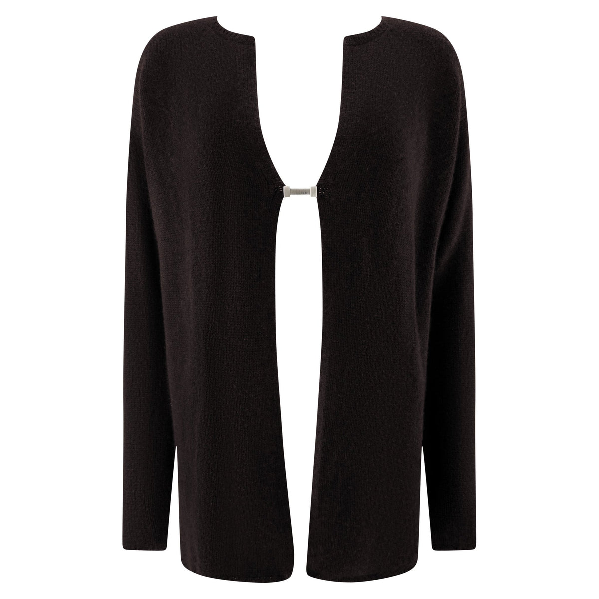 NWT F/W 1997 Gucci by Tom Ford Brown Knit Cashmere Open Front Sweater Top - RealList