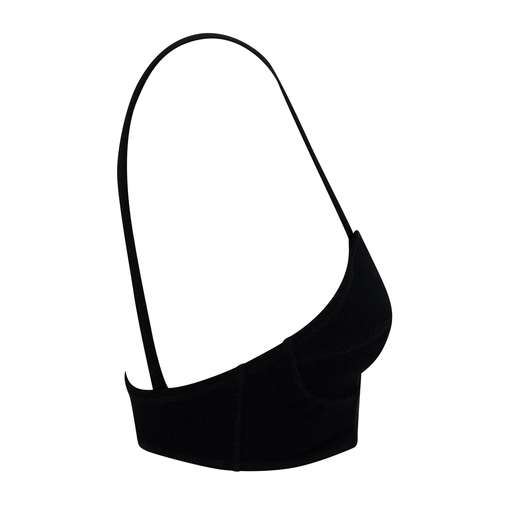 NWT S/S 1995 Dolce & Gabbana Black Stretch Cotton Bralette Lingerie Crop Top - RealList
