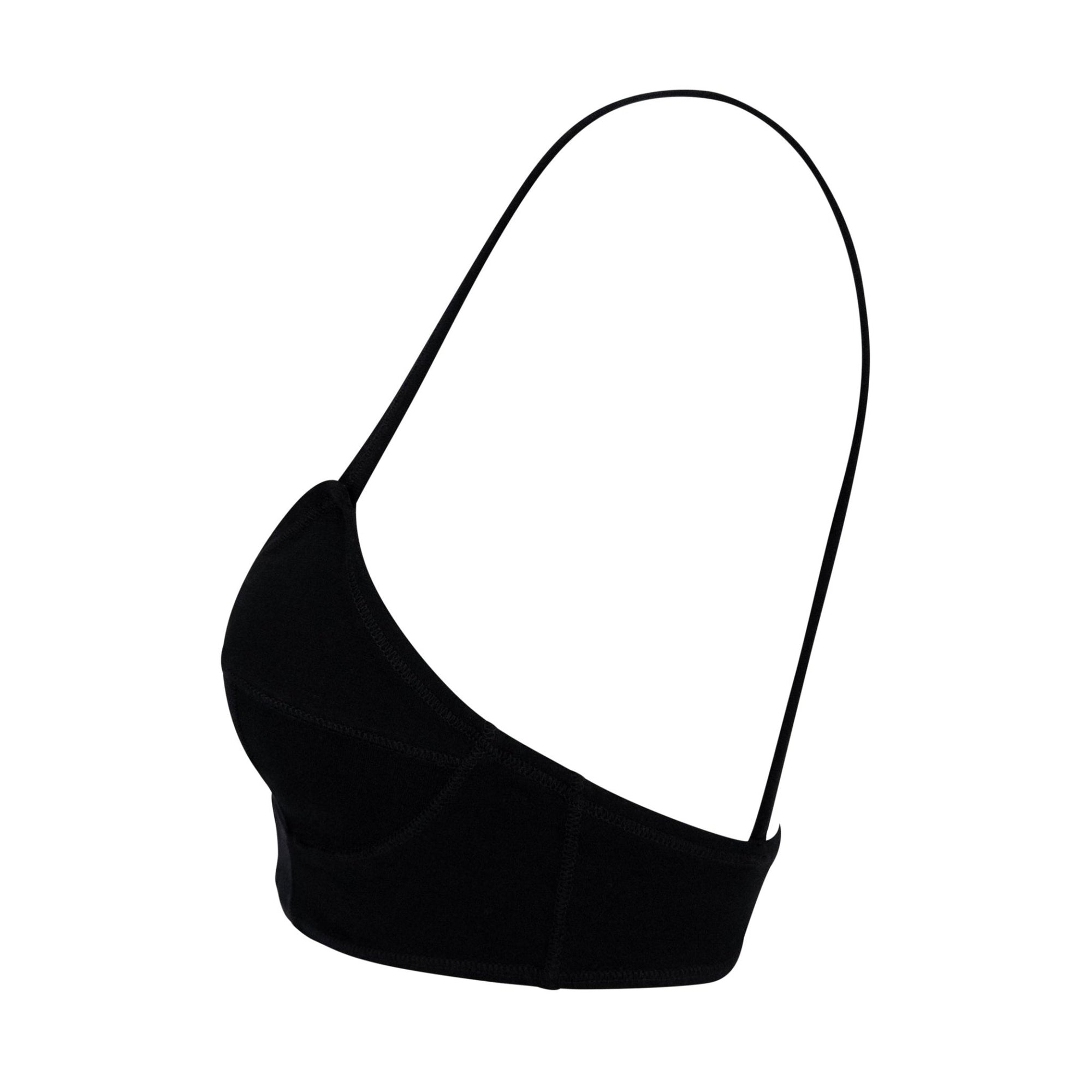 NWT S/S 1995 Dolce & Gabbana Black Stretch Cotton Bralette Lingerie Crop Top - RealList
