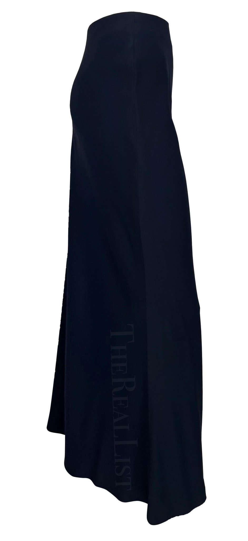 NWT S/S 1996 Gucci by Tom Ford Navy Bodycon Stretch Maxi Skirt - RealList