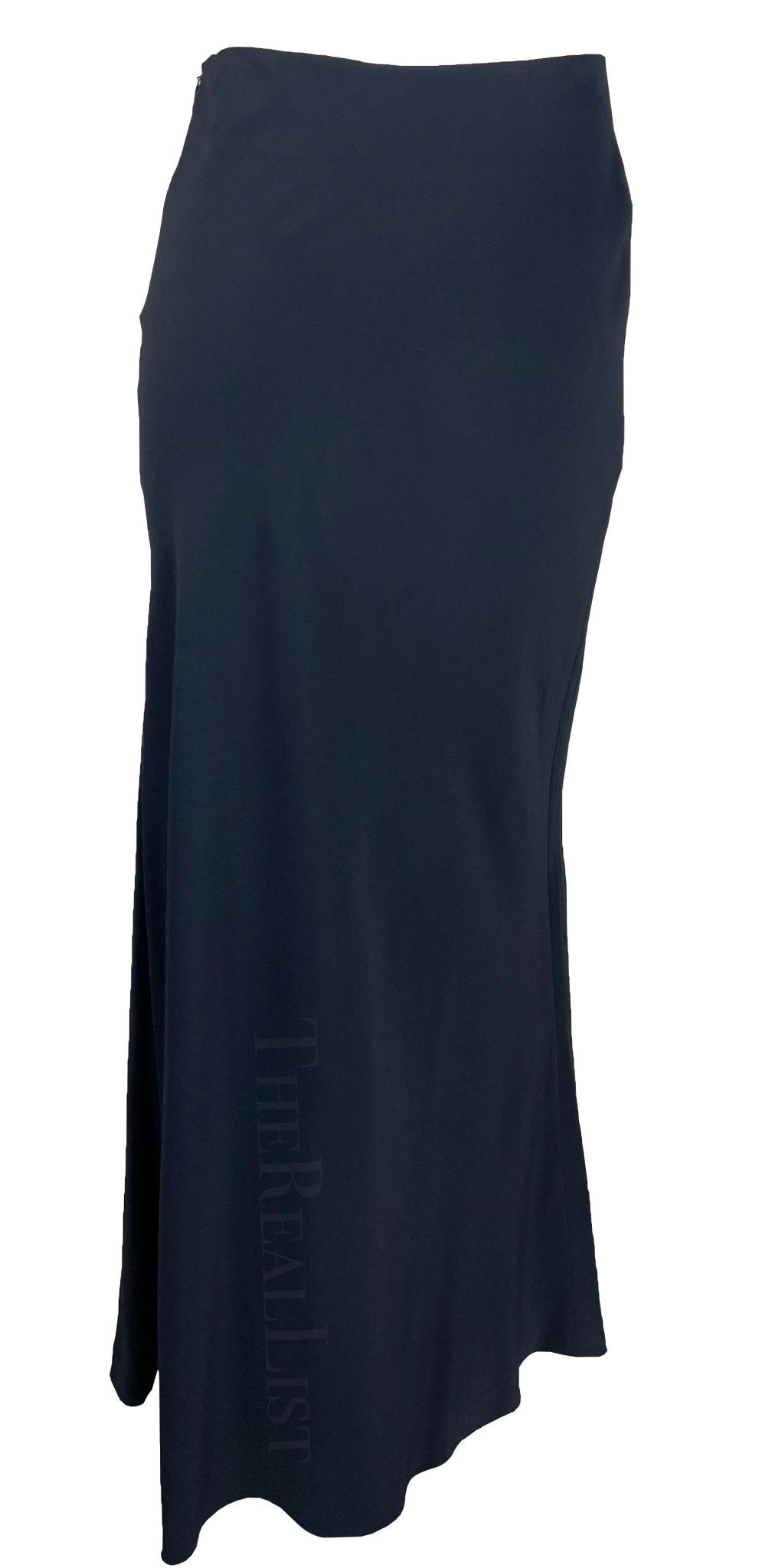 NWT S/S 1996 Gucci by Tom Ford Navy Bodycon Stretch Maxi Skirt - RealList