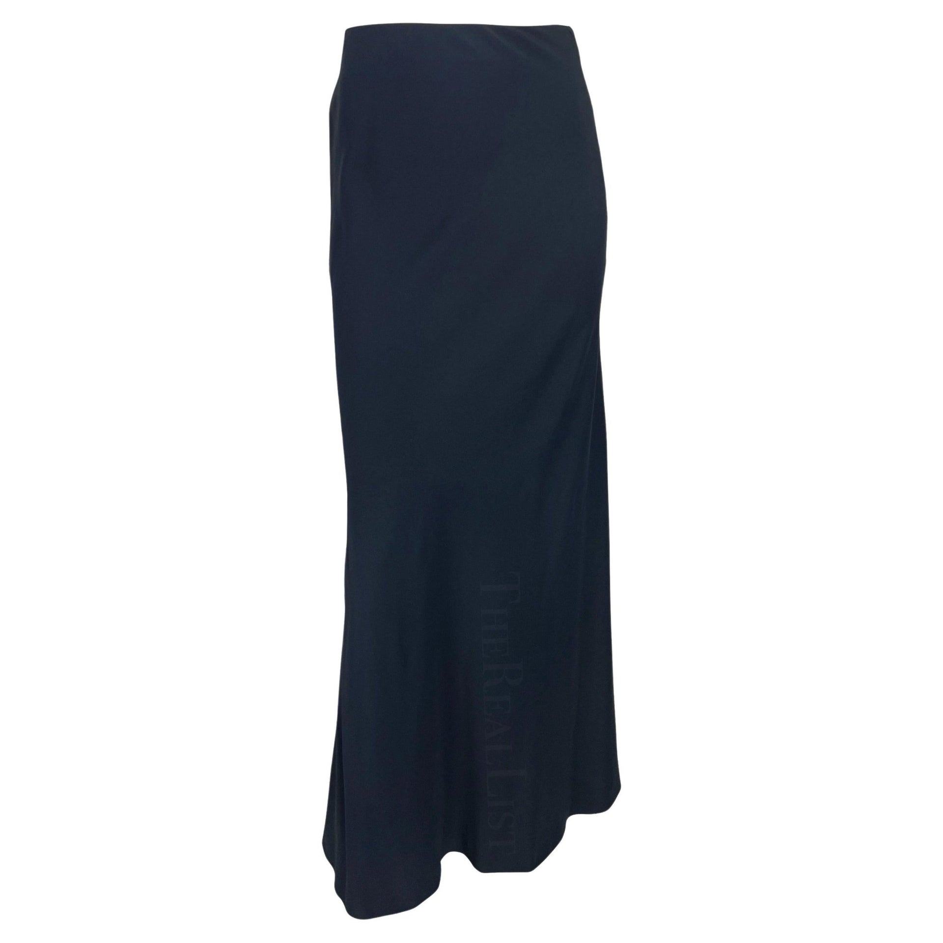 NWT S/S 1996 Gucci by Tom Ford Navy Bodycon Stretch Maxi Skirt - RealList