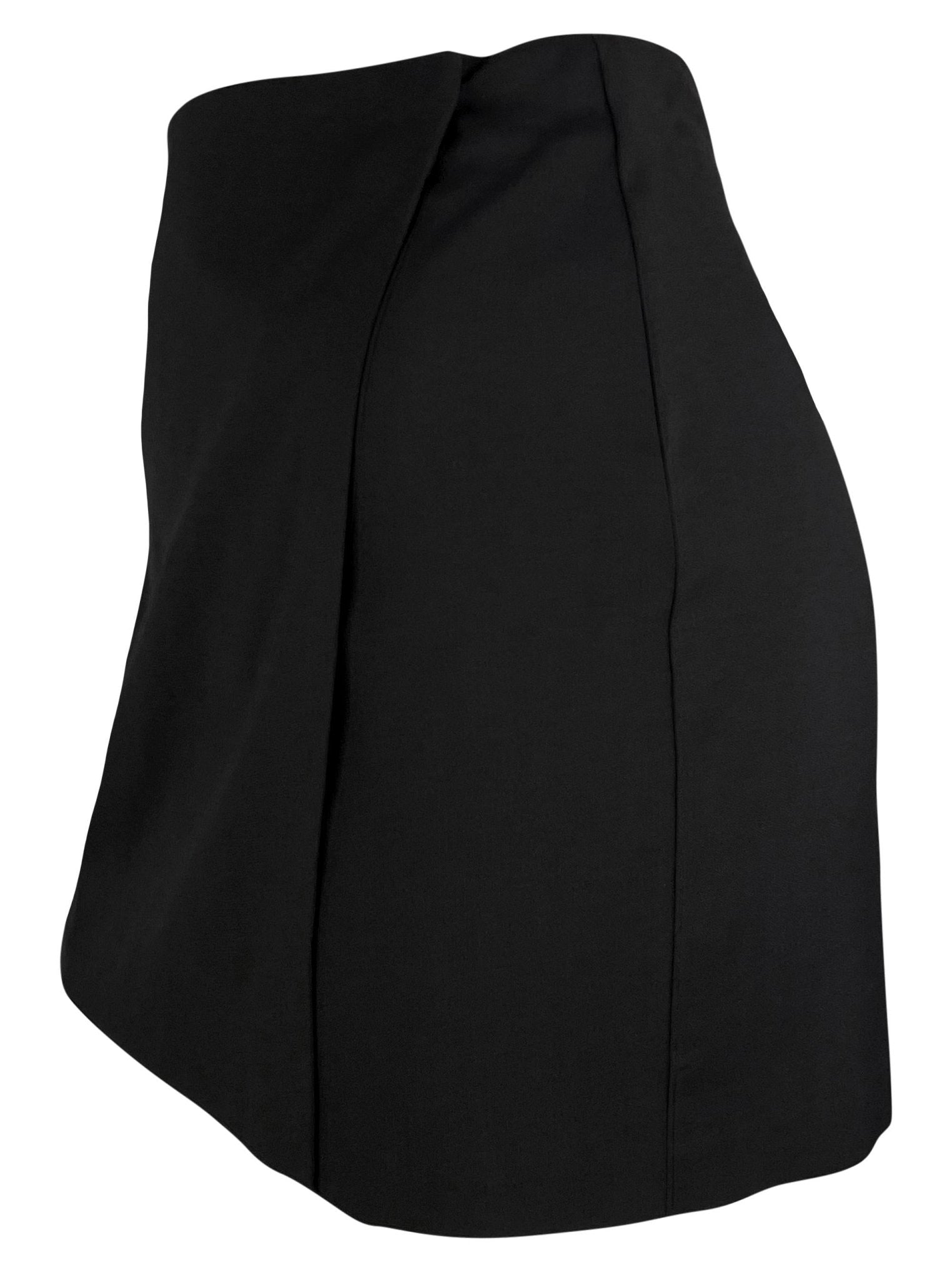 NWT S/S 1998 Gucci by Tom Ford Prototype Black Wrap Stretch Wool Mini Skirt - RealList