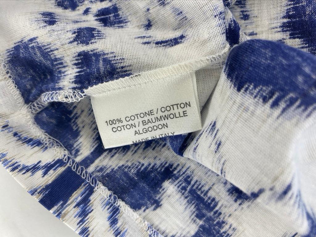 NWT S/S 2000 Gucci by Tom Ford White Navy Havana Logo Print Cotton T-Shirt - RealList