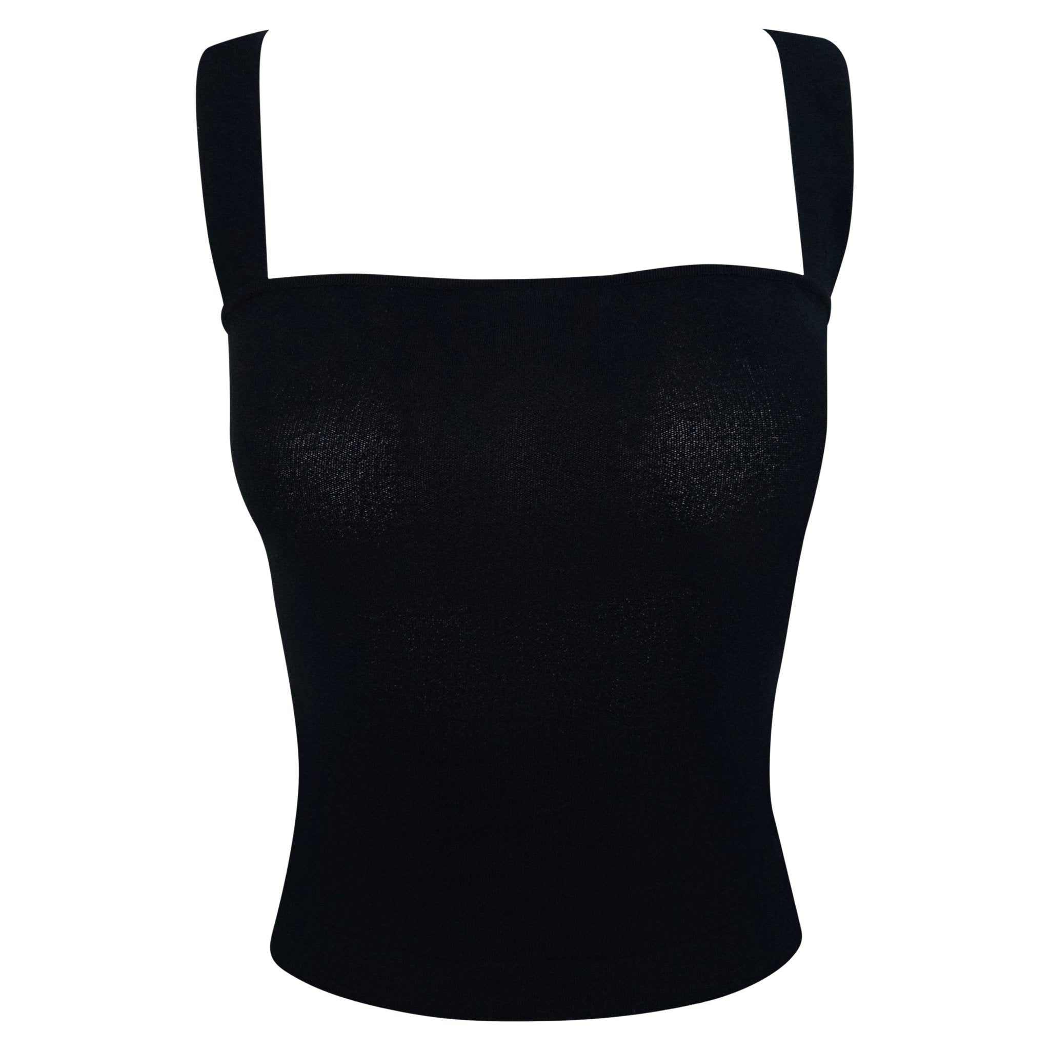 NWT S/S 2003 Dolce & Gabbana Black Knit Backless Lace - Up Tank Top - RealList