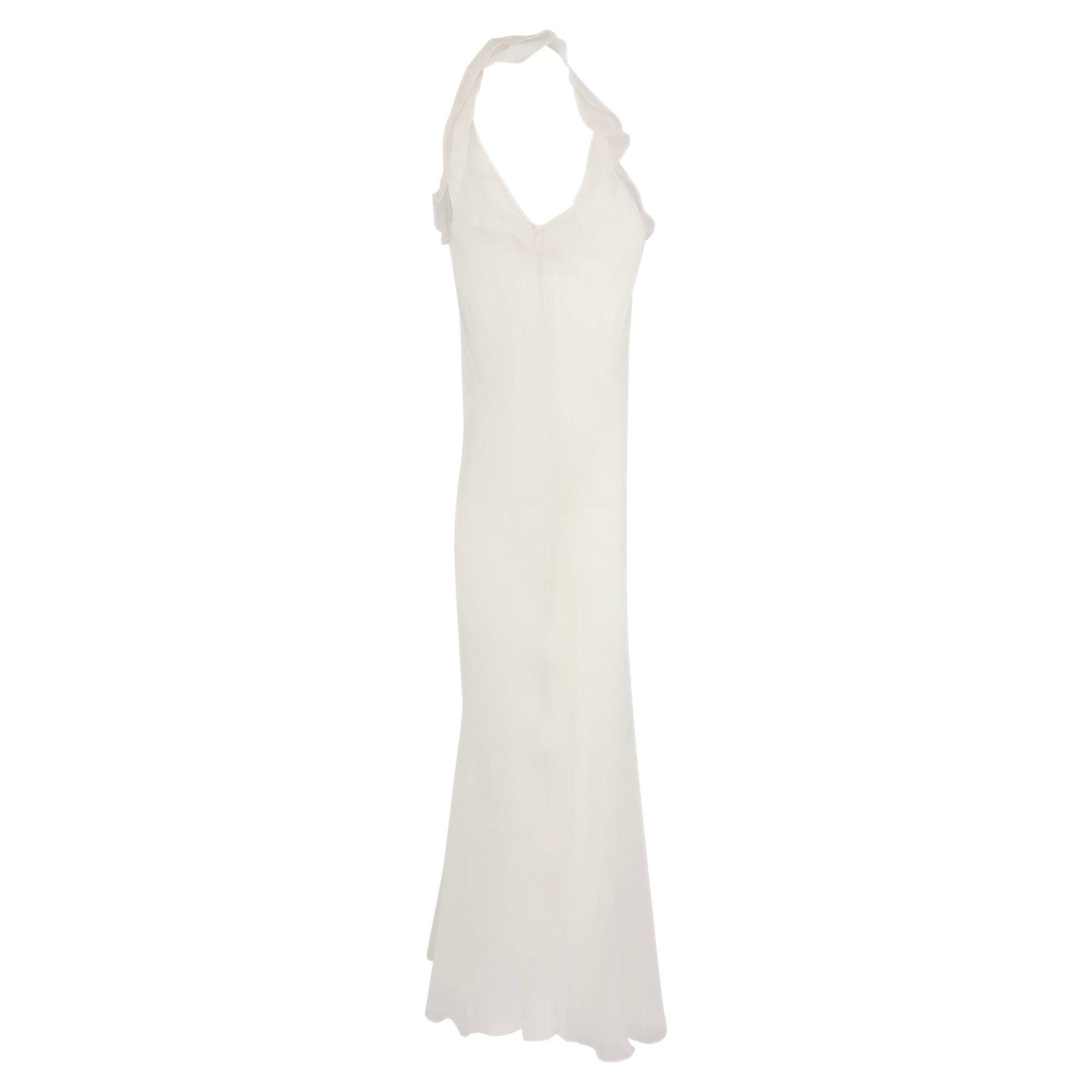 NWT S/S 2004 Jil Sander Light Pink Sheer Silk Chiffon Ruffle Dress Set - RealList