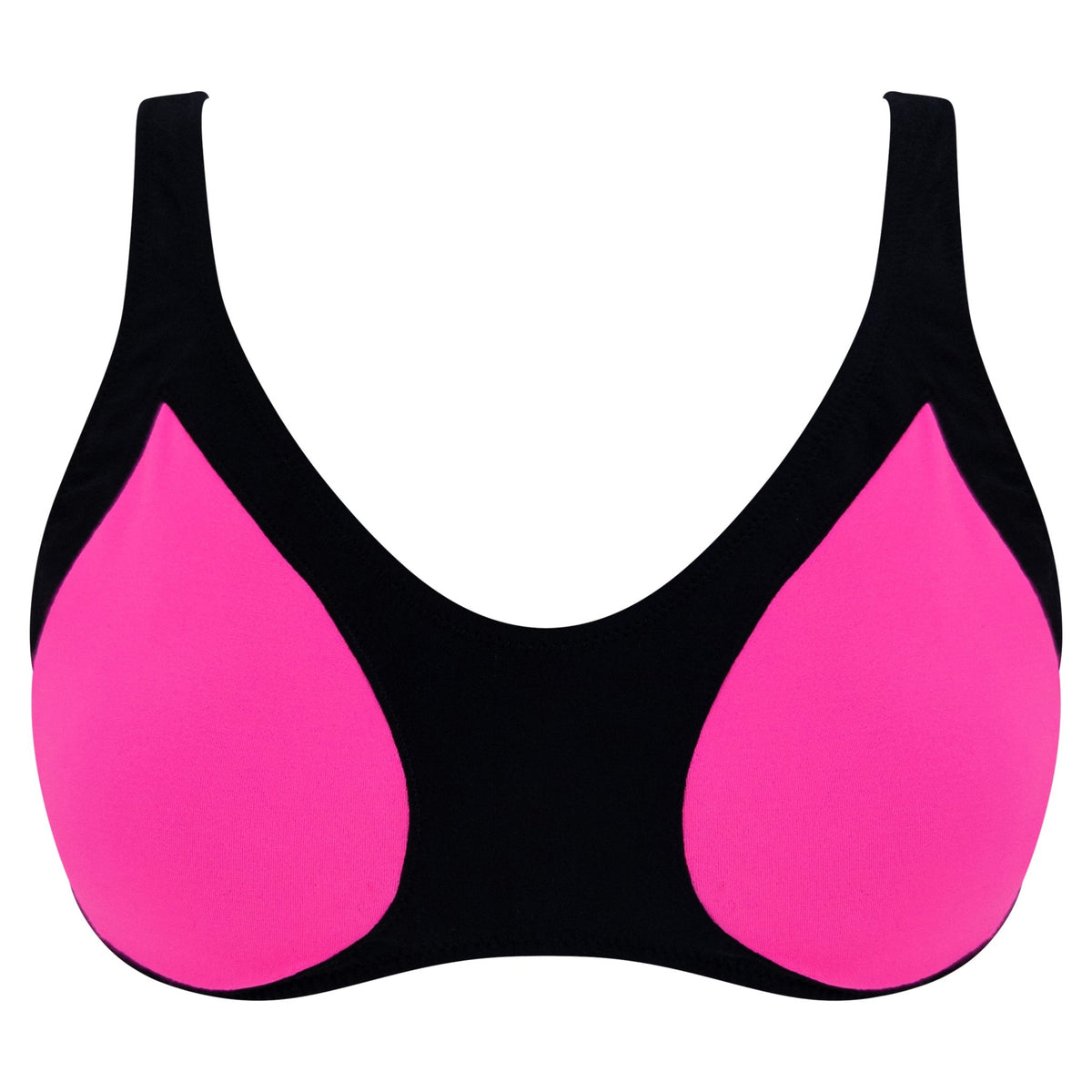 Resort 2009 Alexander McQueen Black Hot Pink Bikini Bralette Top - RealList