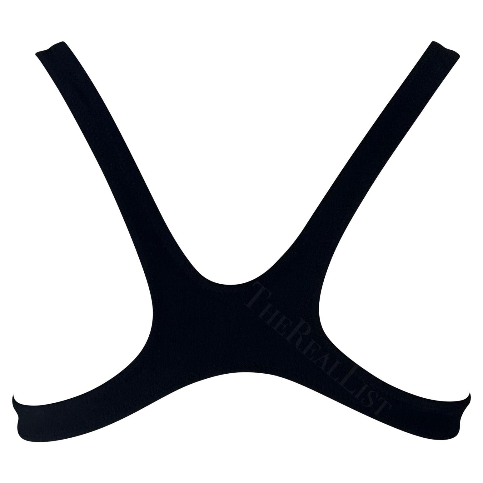 Resort 2009 Alexander McQueen Black Hot Pink Bikini Bralette Top - RealList