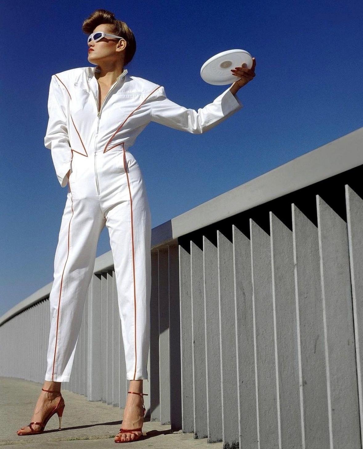 S/S 1979 Thierry Mugler Runway Brown Faux Tortoise Shell Rounded Sunglasses - RealList