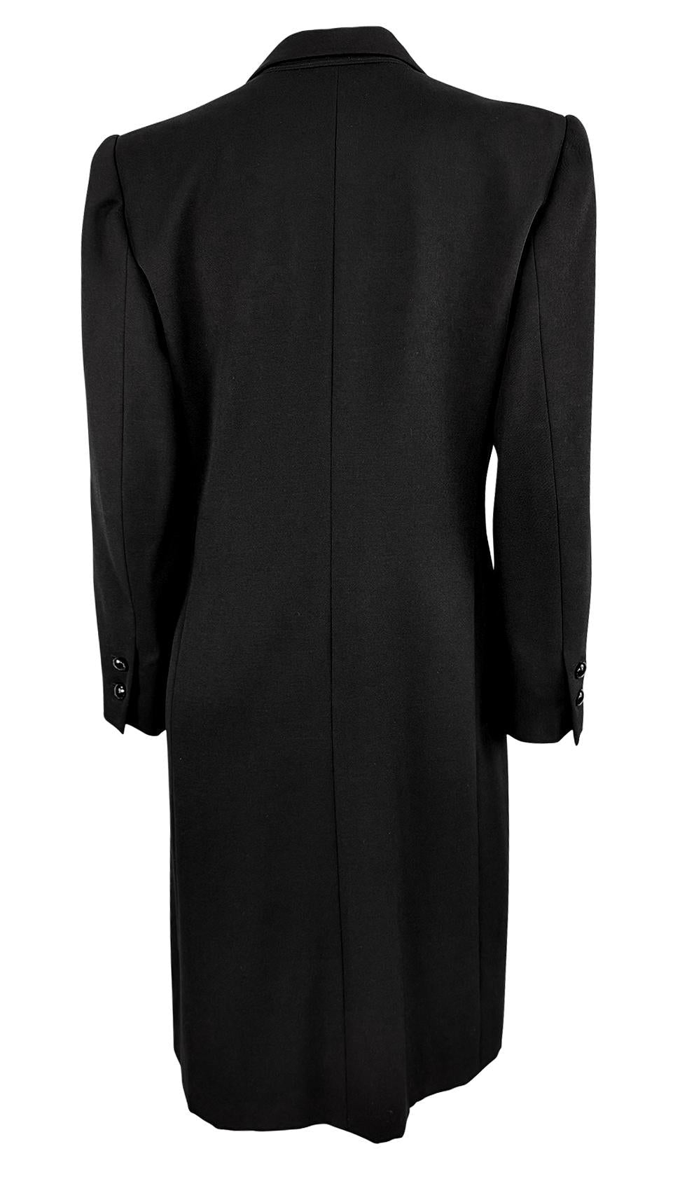 S/S 1983 Saint Laurent Rive Gauche Runway Ad Black 'Le Smoking' Tuxedo Dress - RealList