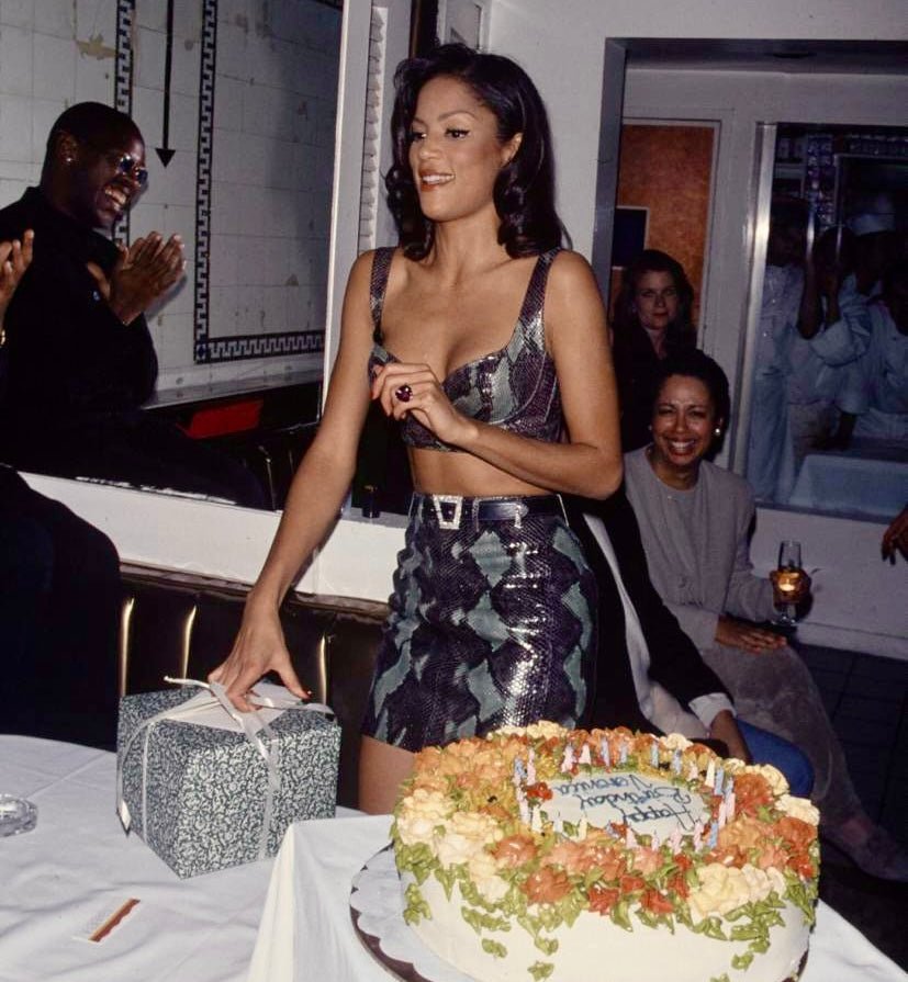 S/S 1991 Azzedine Alaïa Runway Genuine Python Leather Green Belted Mini Skirt - RealList