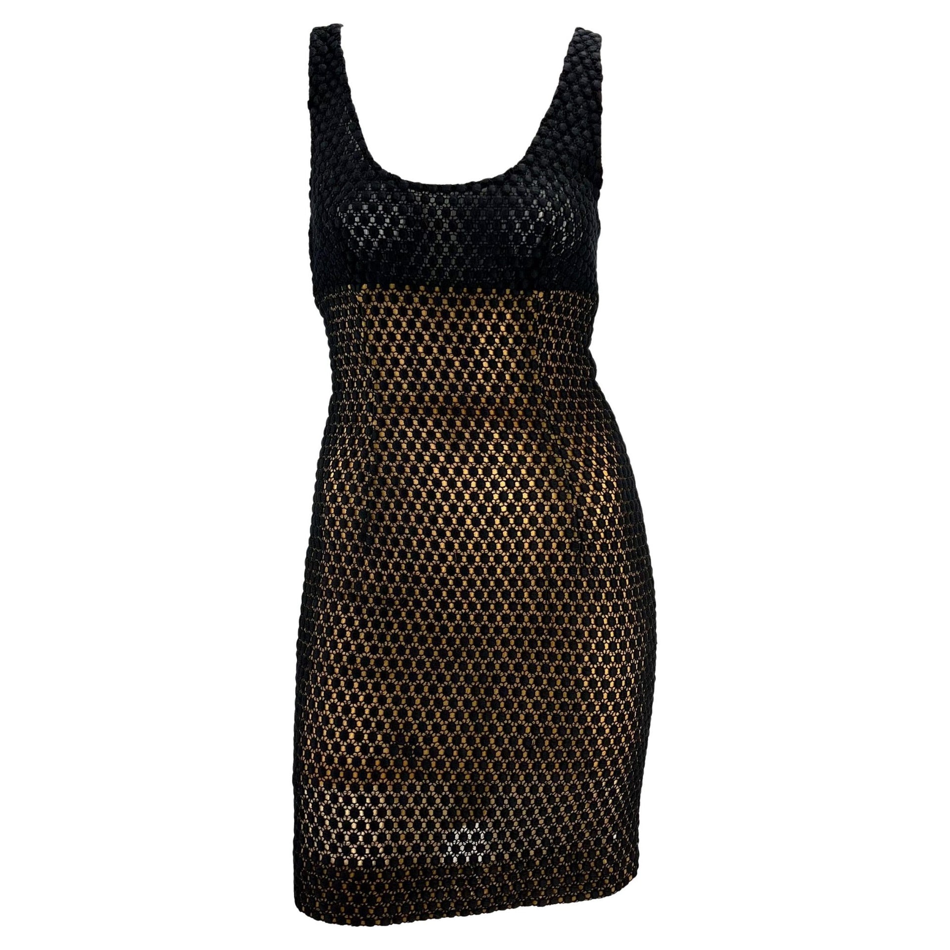 S/S 1991 Christian Dior by Gianfranco Ferré Runway Sheer Polka Dot Lace Dress - RealList