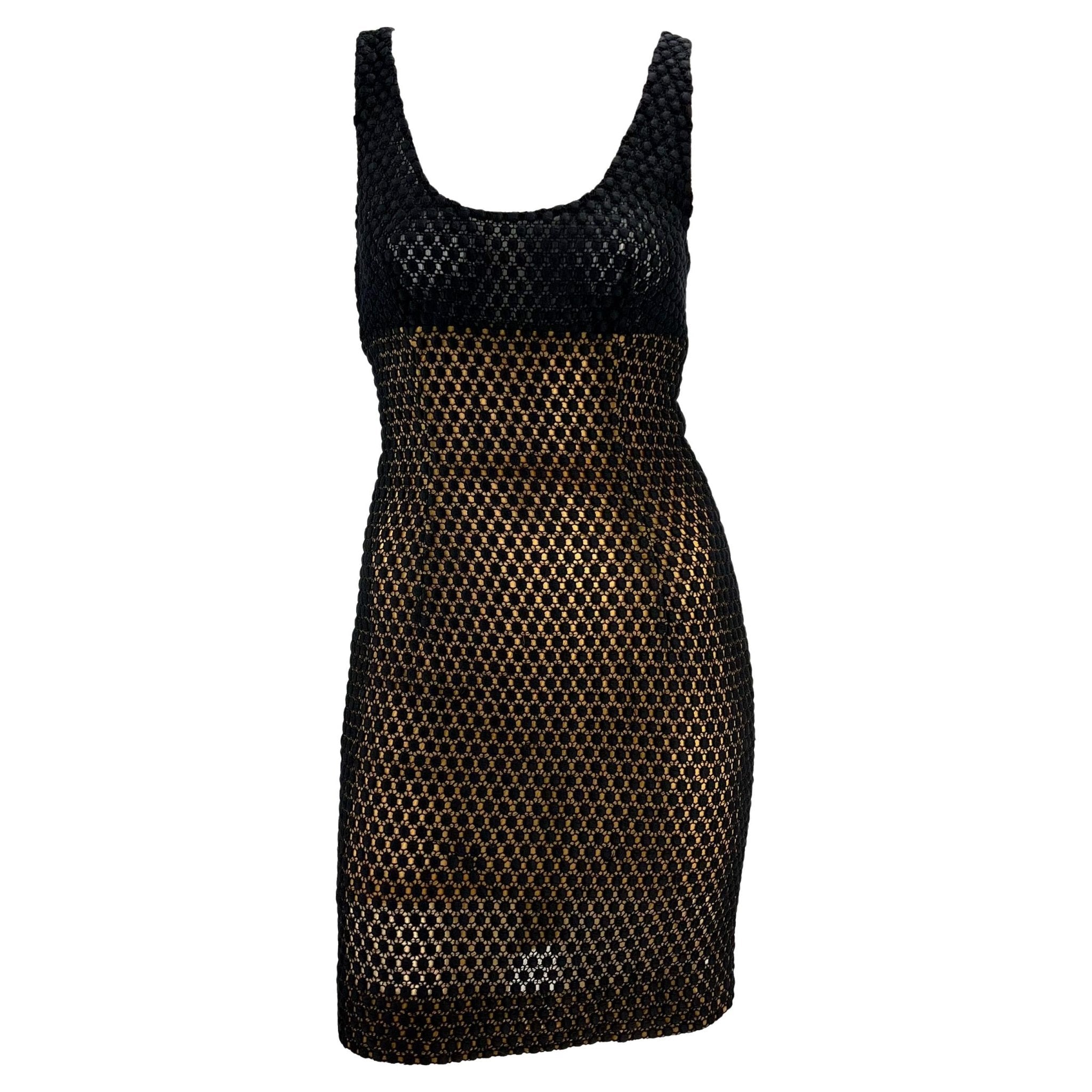 S/S 1991 Christian Dior by Gianfranco Ferré Runway Sheer Polka Dot Lace Dress - RealList