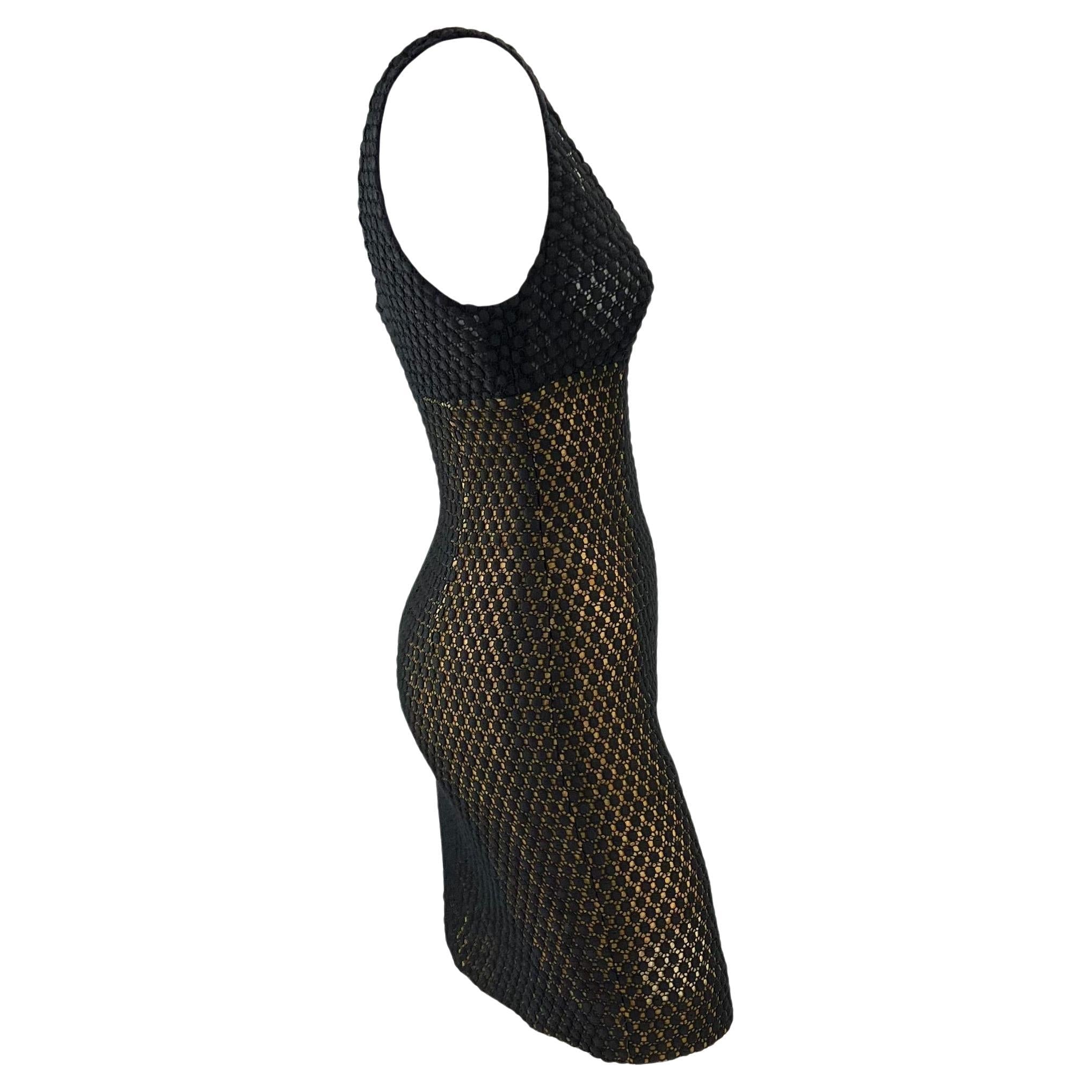 S/S 1991 Christian Dior by Gianfranco Ferré Runway Sheer Polka Dot Lace Dress - RealList