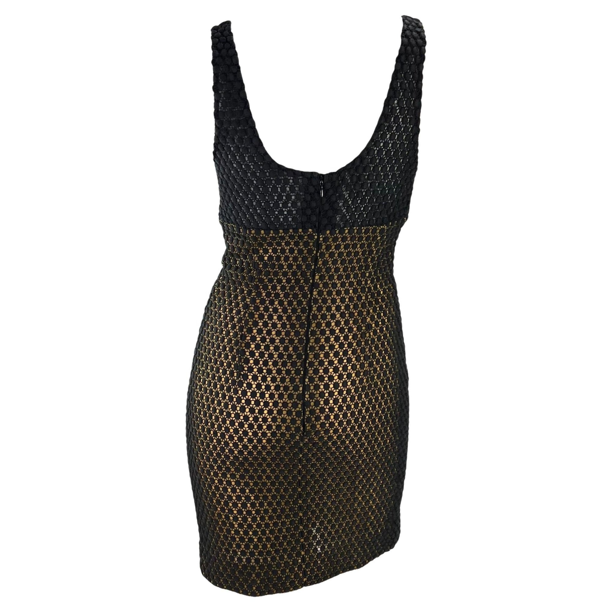 S/S 1991 Christian Dior by Gianfranco Ferré Runway Sheer Polka Dot Lace Dress - RealList