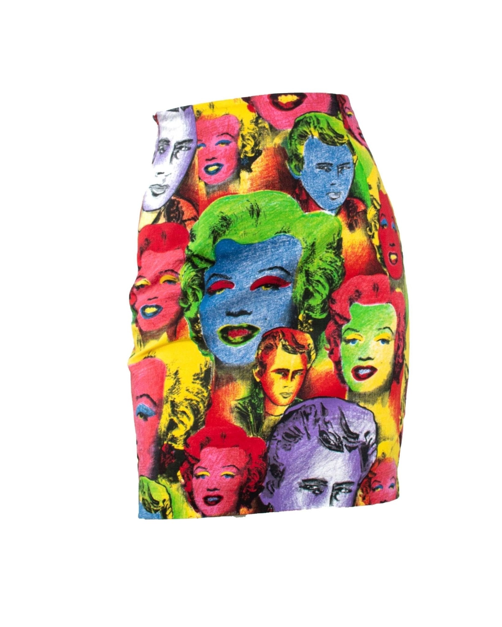 S/S 1991 Gianni Versace Marilyn Monroe Warhol Inspired Print Pop Art Skirt Suit - RealList