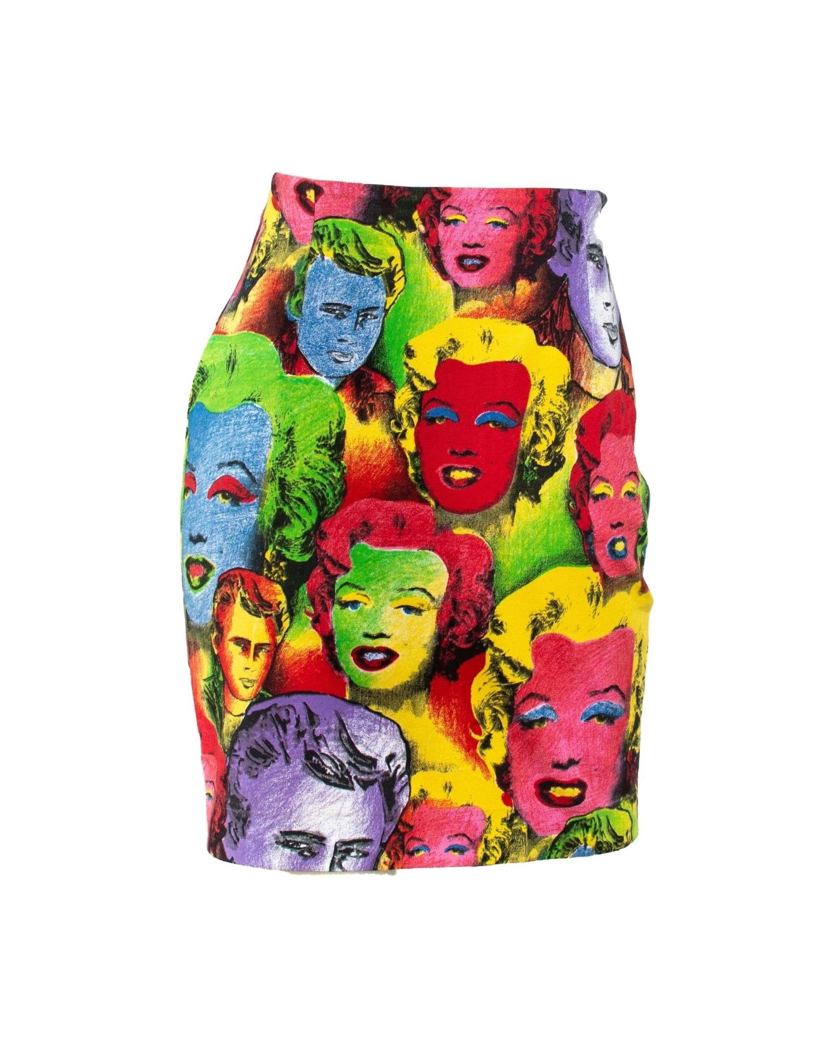 S/S 1991 Gianni Versace Marilyn Monroe Warhol Inspired Print Pop Art Skirt Suit - RealList
