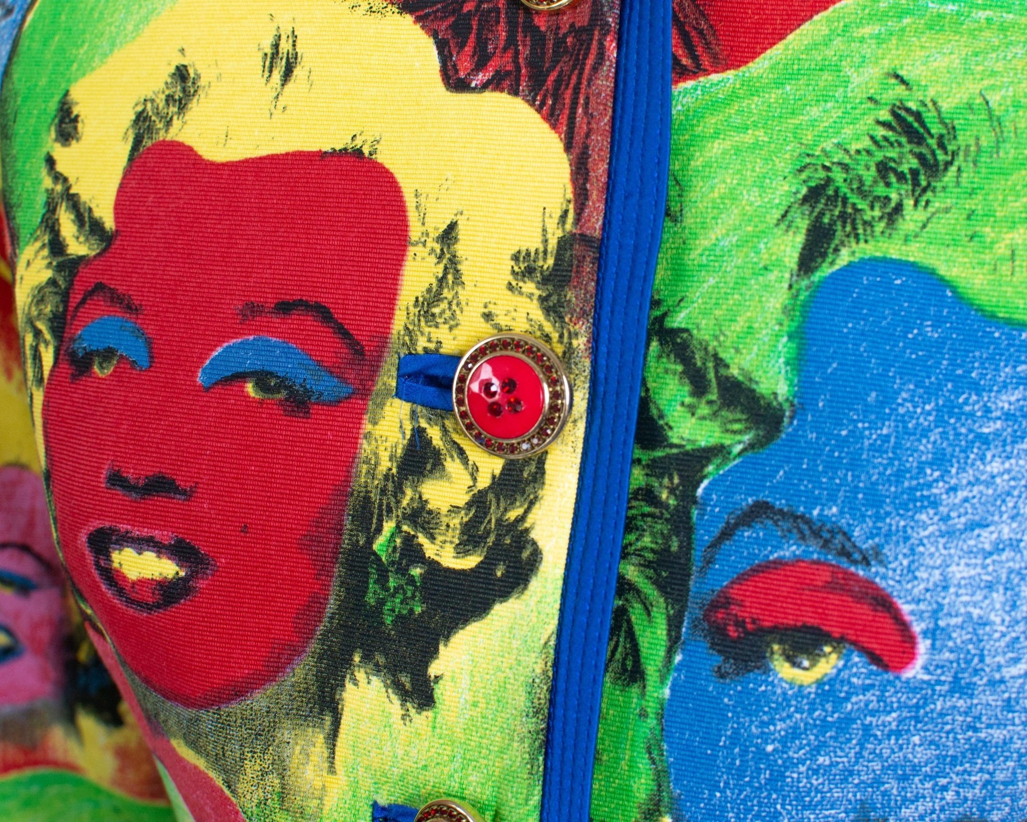 S/S 1991 Gianni Versace Marilyn Monroe Warhol Inspired Print Pop Art Skirt Suit - RealList