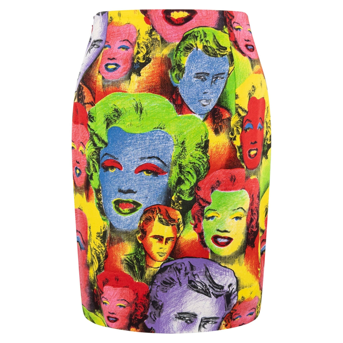 S/S 1991 Gianni Versace Warhol-Inspired Marilyn Monroe Pop Art Print Skirt Suit - RealList