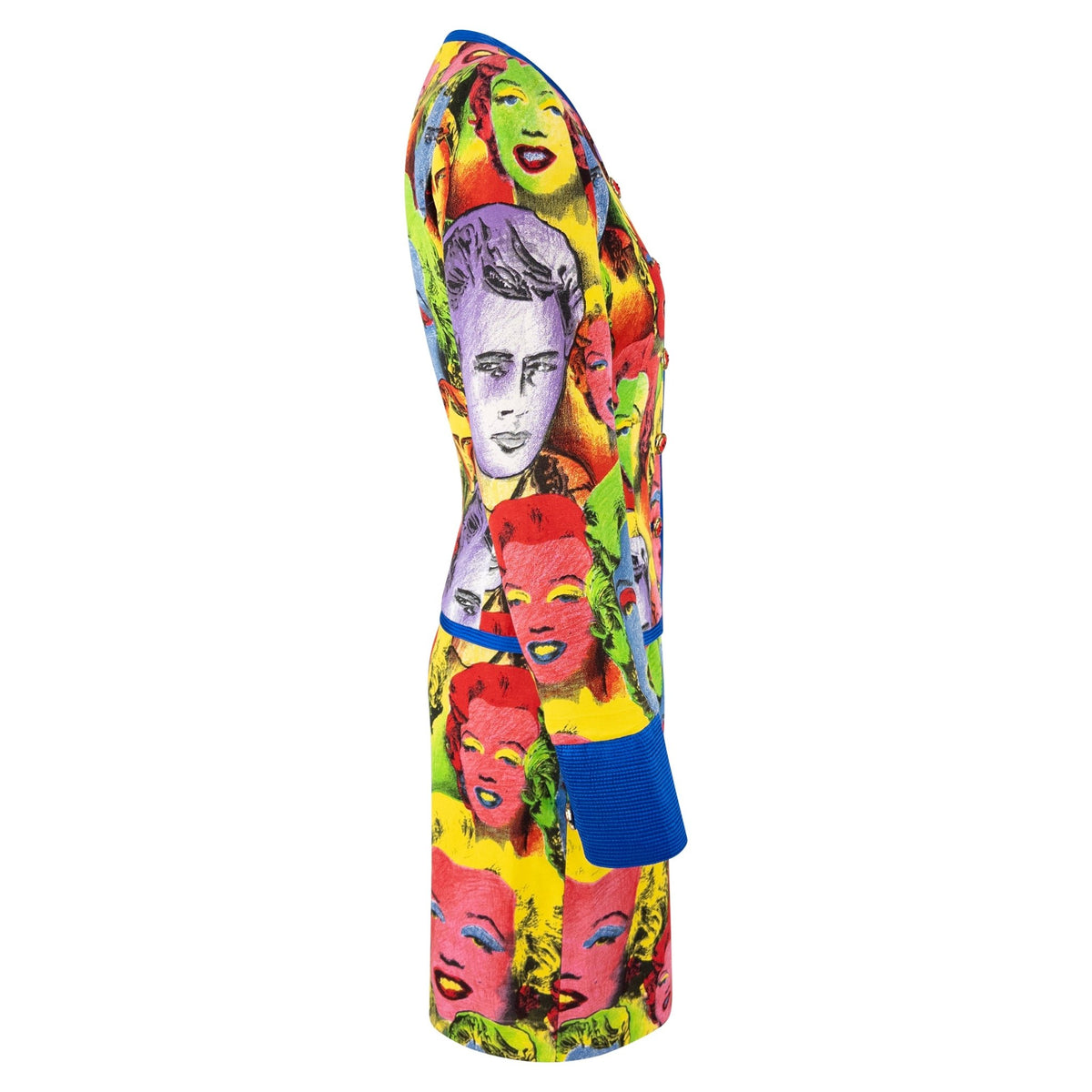 S/S 1991 Gianni Versace Warhol-Inspired Marilyn Monroe Pop Art Print Skirt Suit - RealList