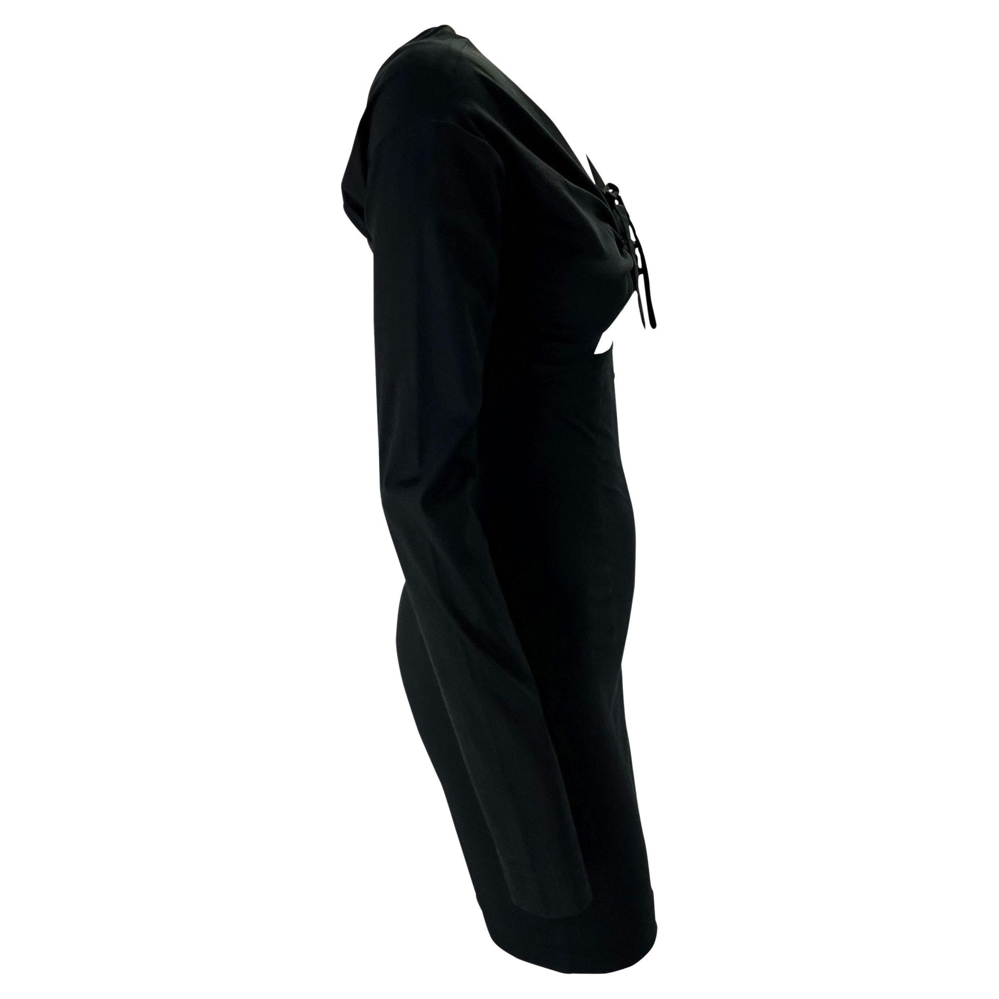 S/S 1992 Dolce & Gabbana Stretch Cut Out Ruched Dress - RealList