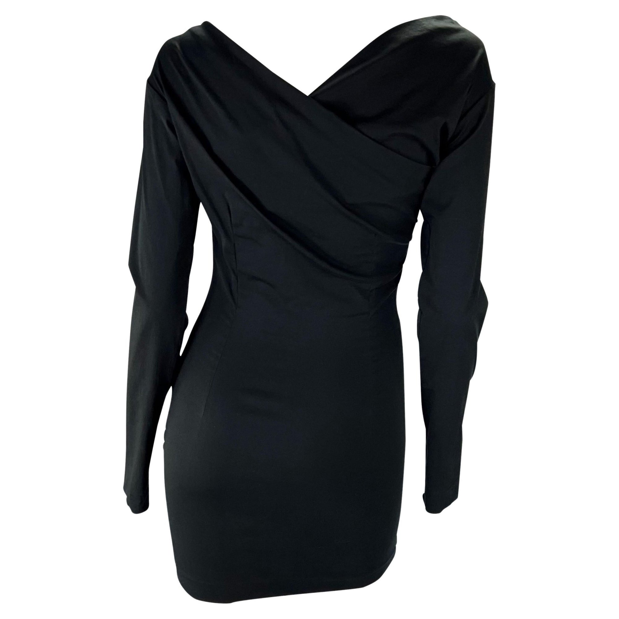 S/S 1992 Dolce & Gabbana Stretch Cut Out Ruched Dress - RealList