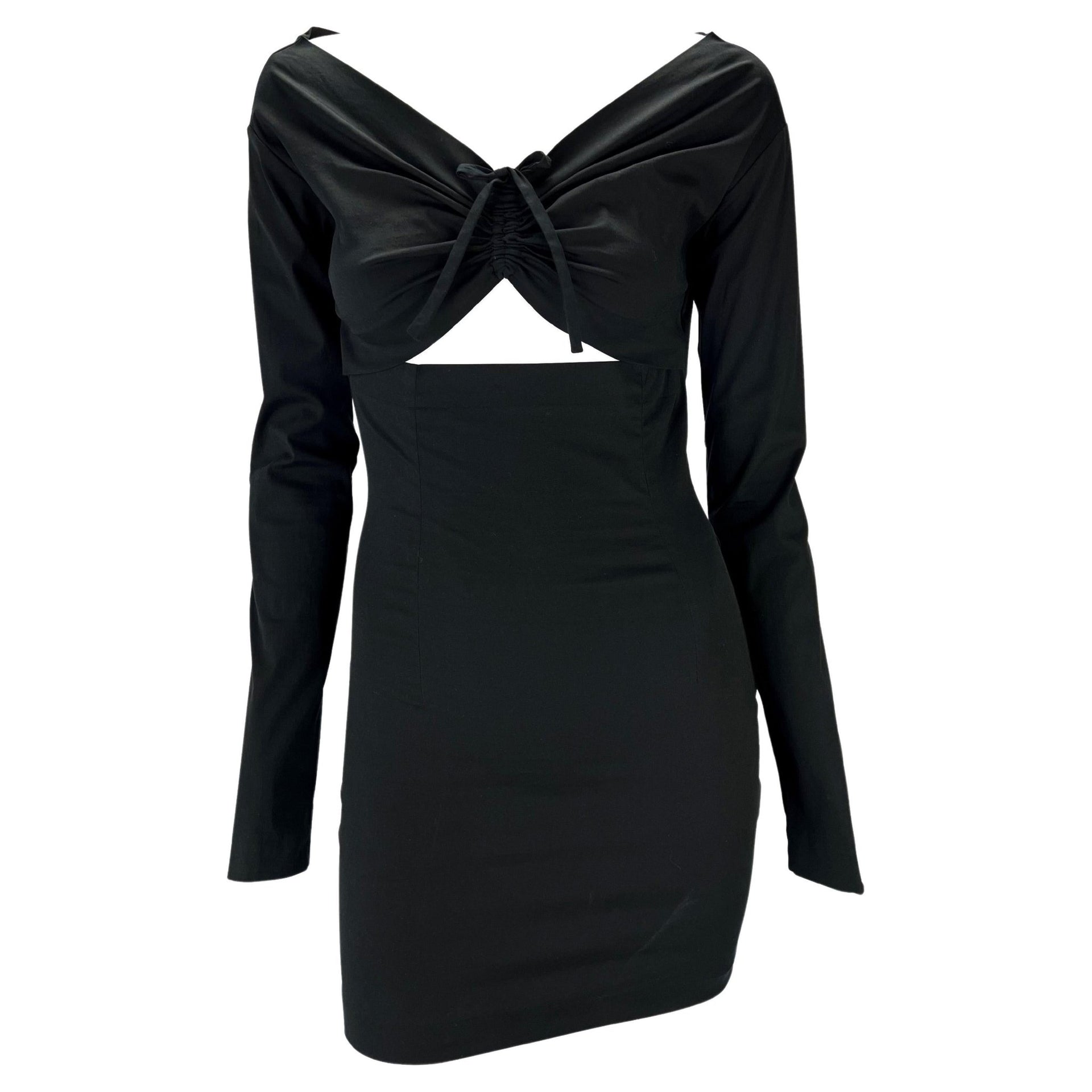 S/S 1992 Dolce & Gabbana Stretch Cut Out Ruched Dress - RealList